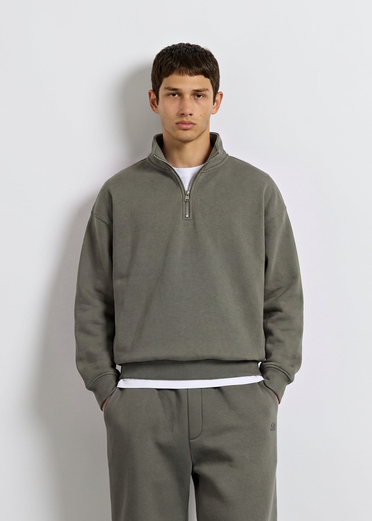 Oversize Mock Neck Sweater