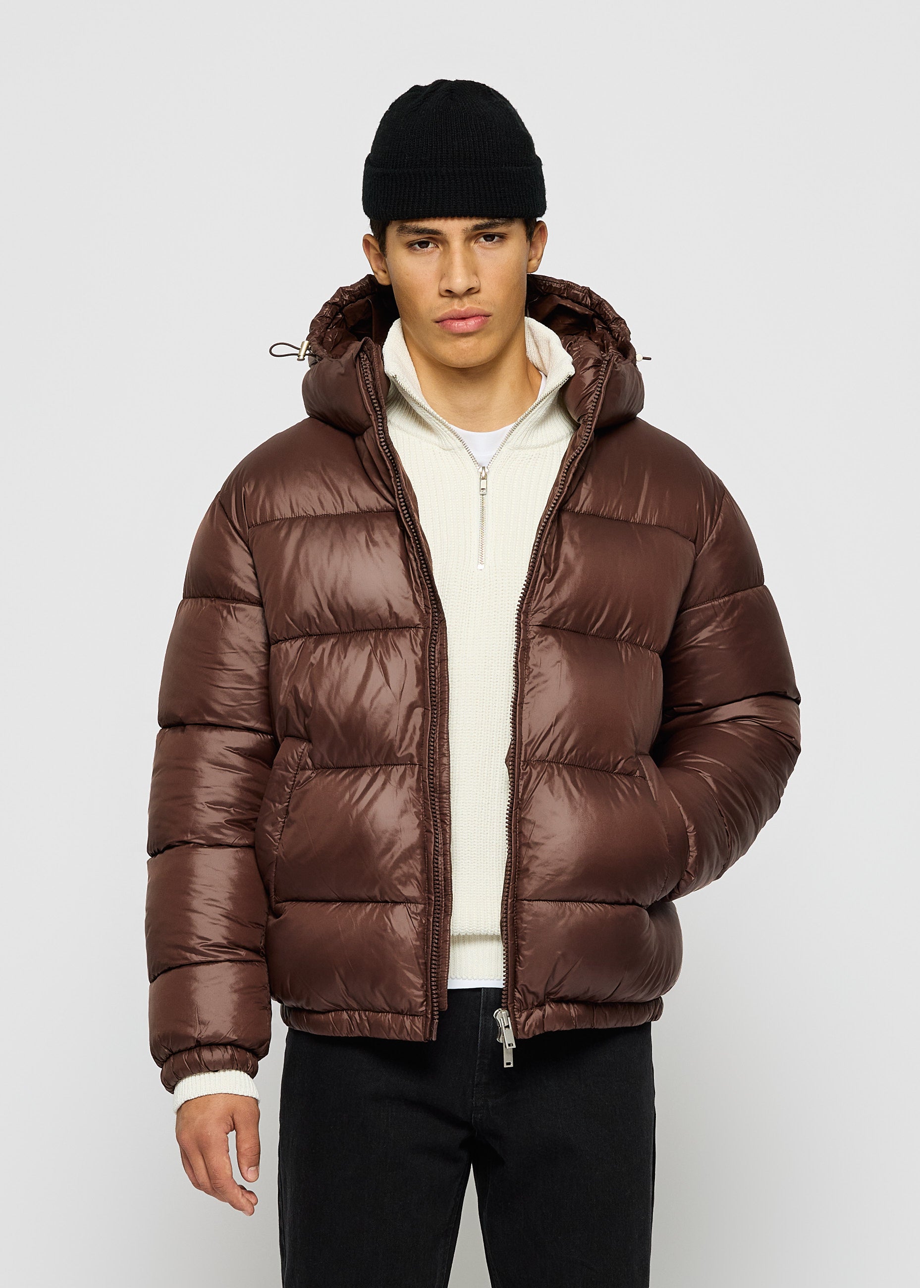 Glossy Puffer Jacket