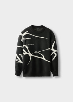 Jacquard Knit Sweater
