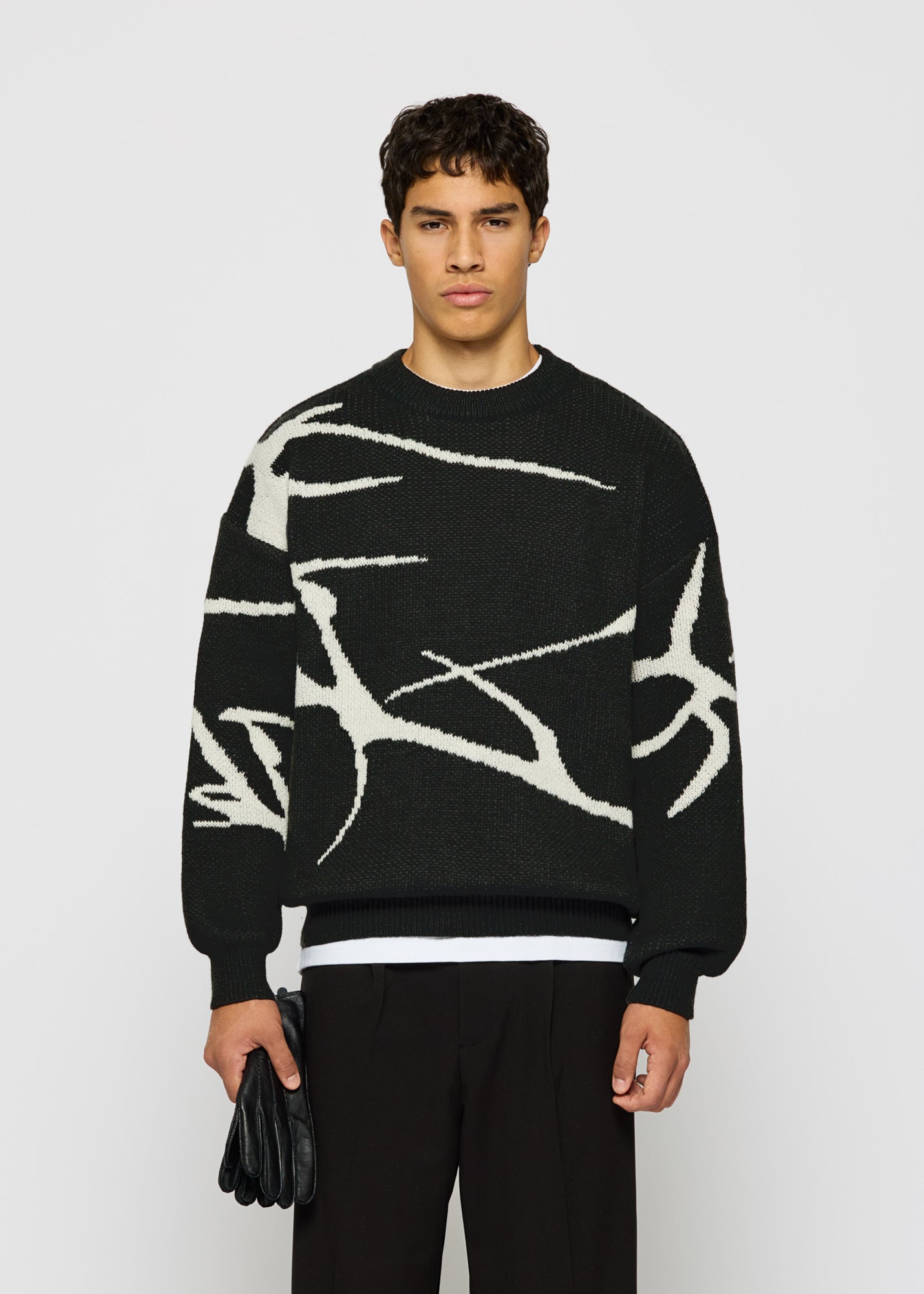 Jacquard Knit Sweater