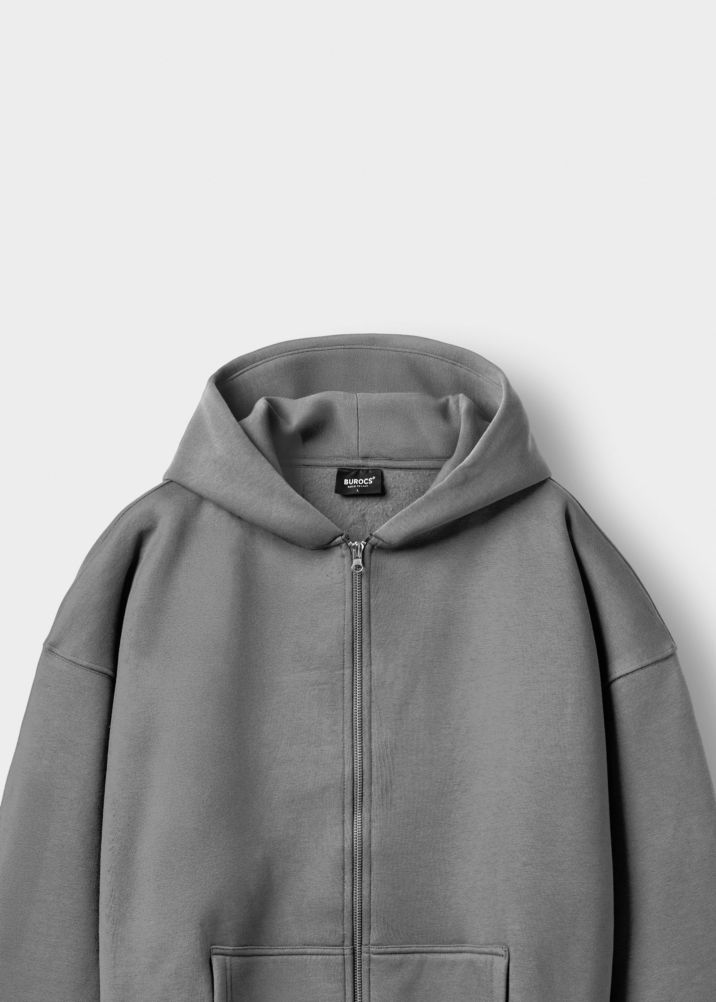 Basic zip hoodie