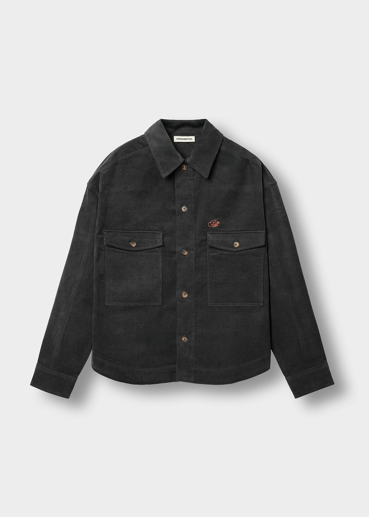 Ranger Corduroy Overshirt Dark Grey