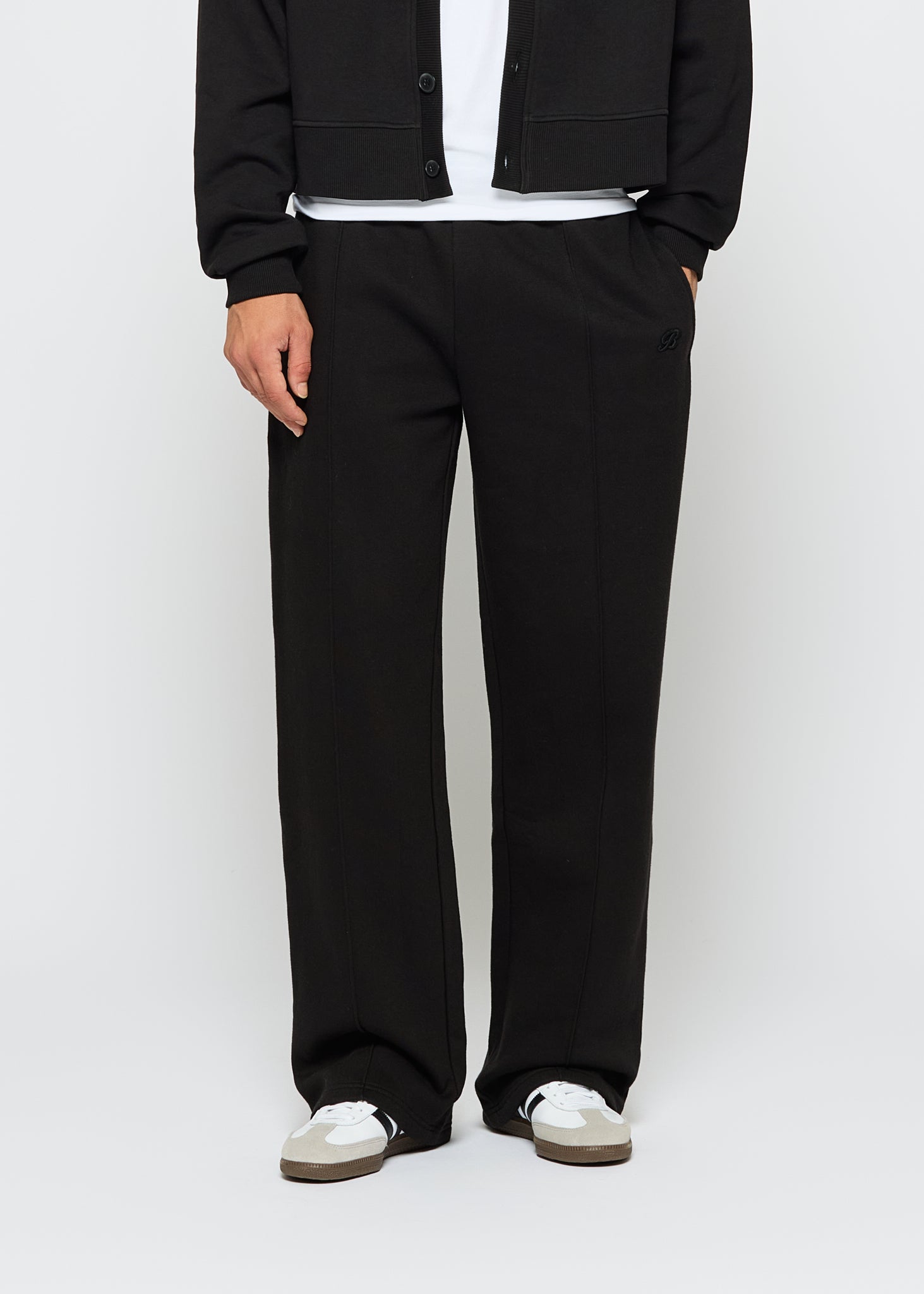 Wide Leg Seam Sweat Pants