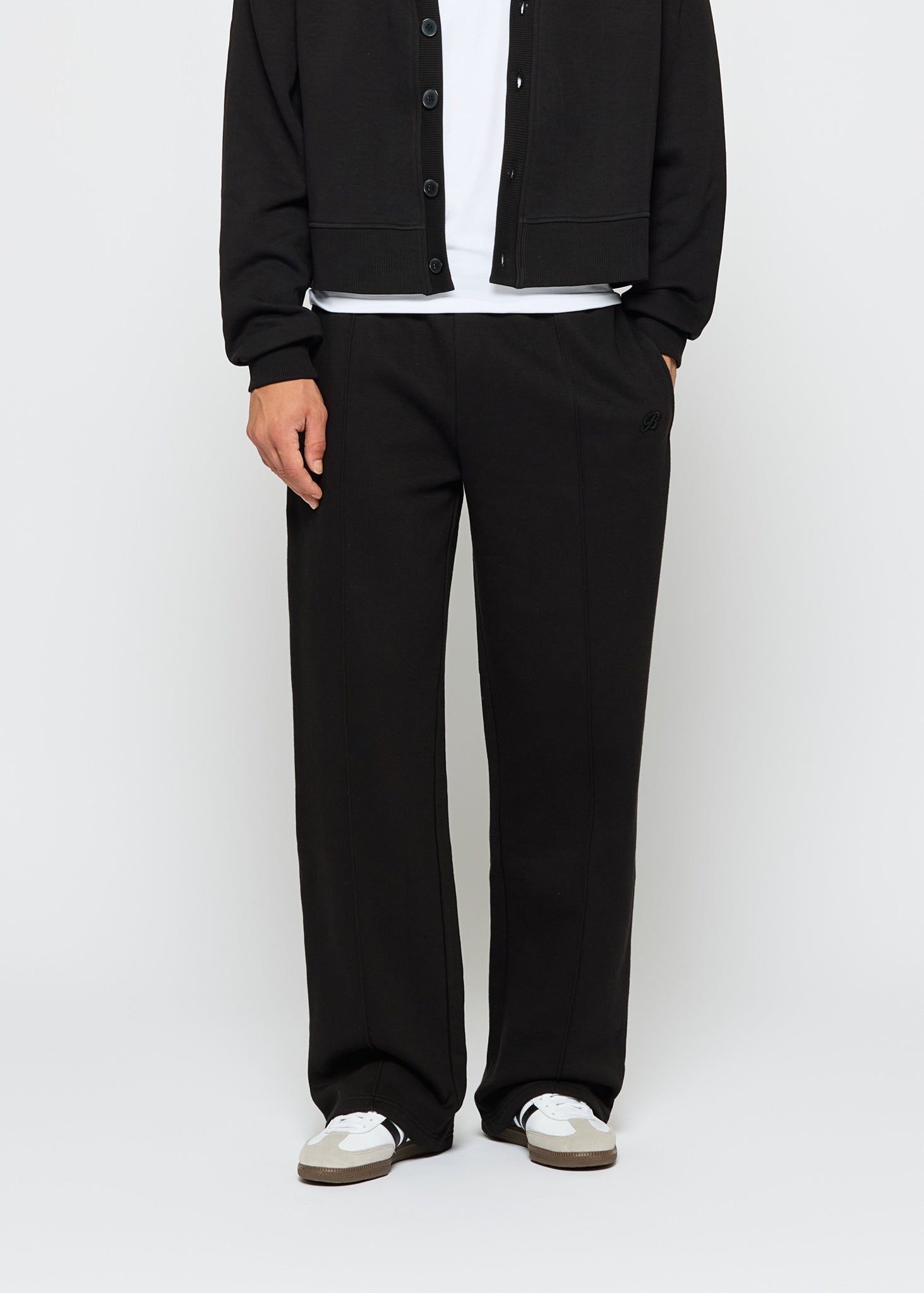 Wide Leg Seam Sweat Pants