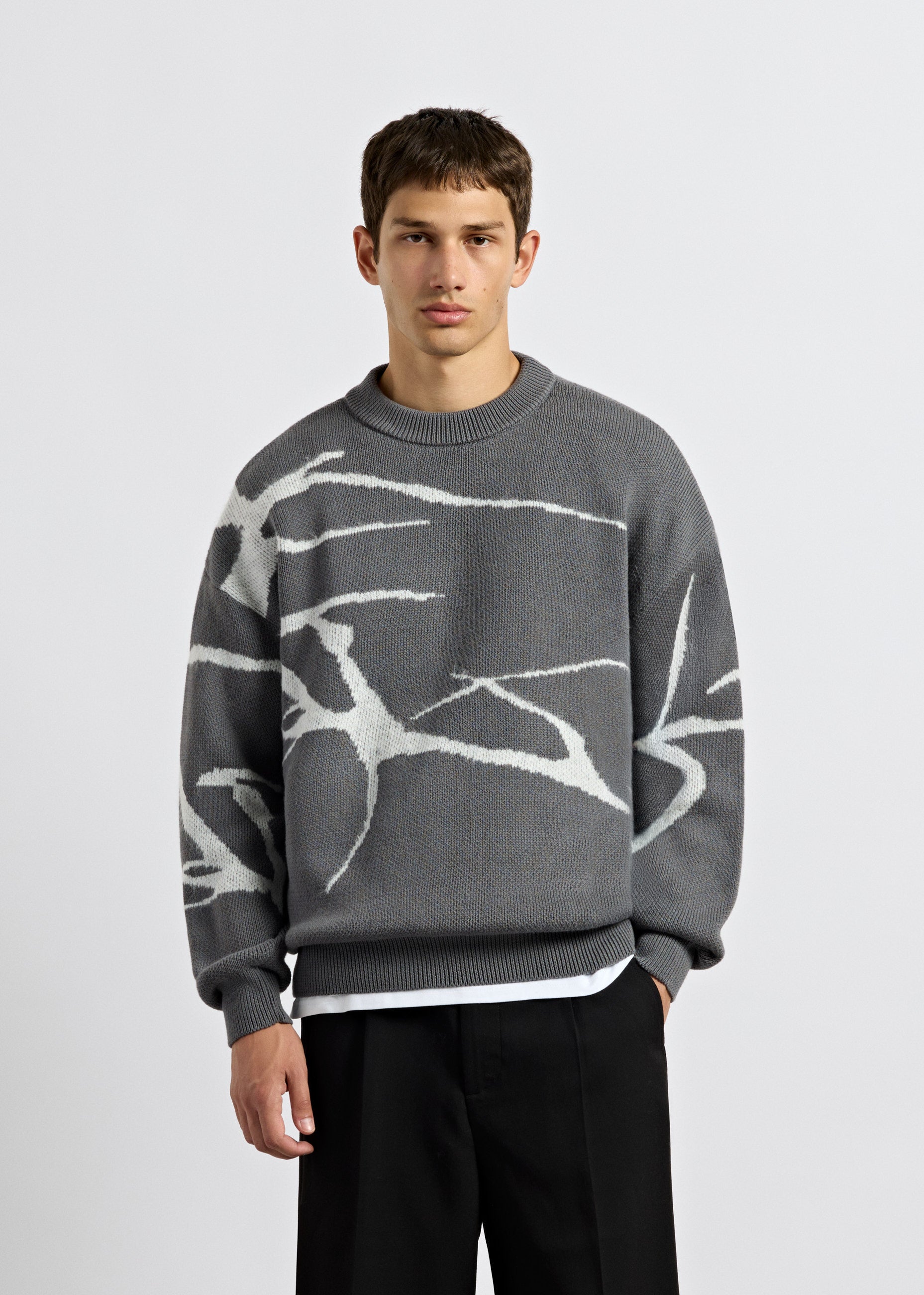 Jacquard Knit Sweater