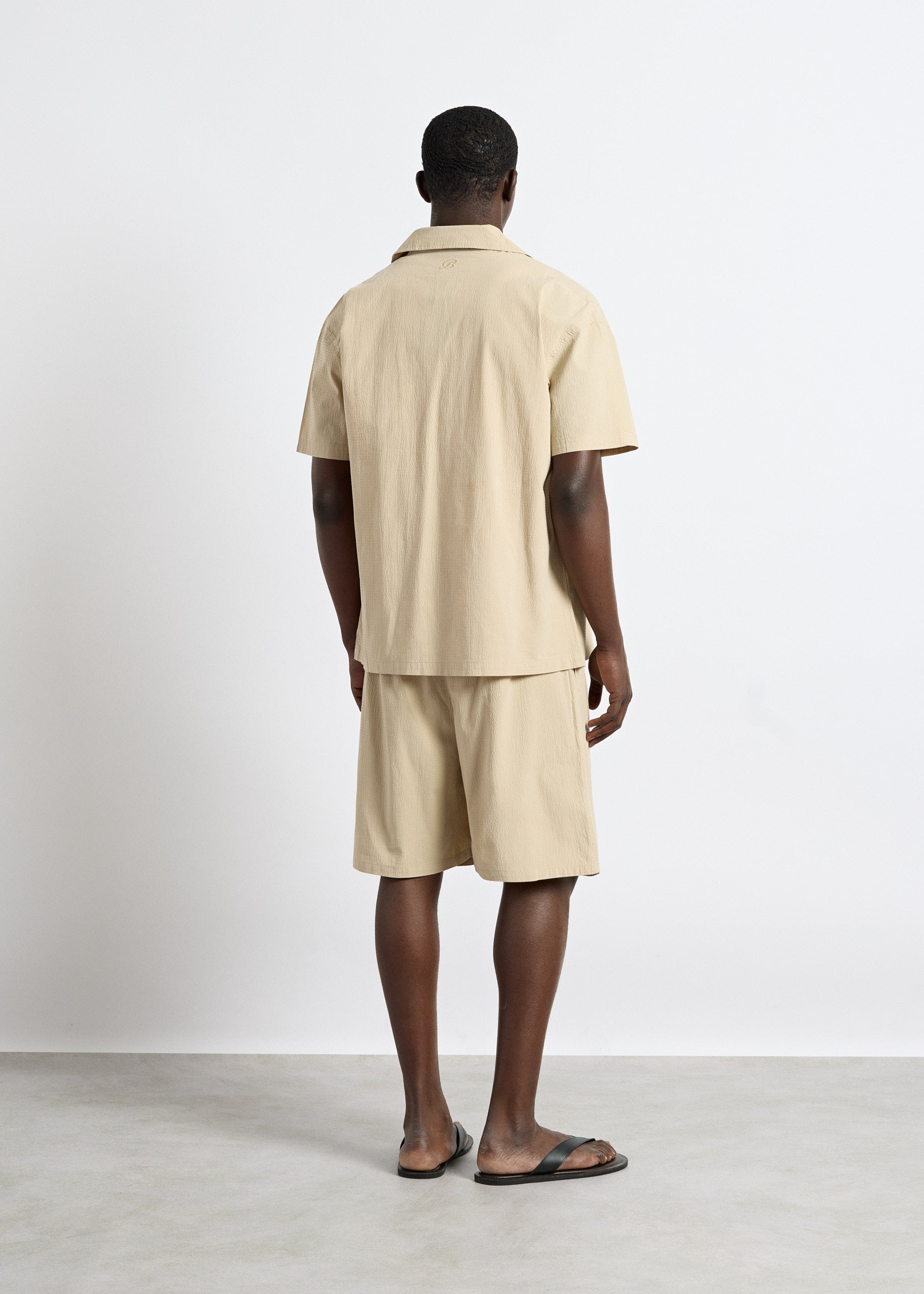 Solid Seersucker Shirt