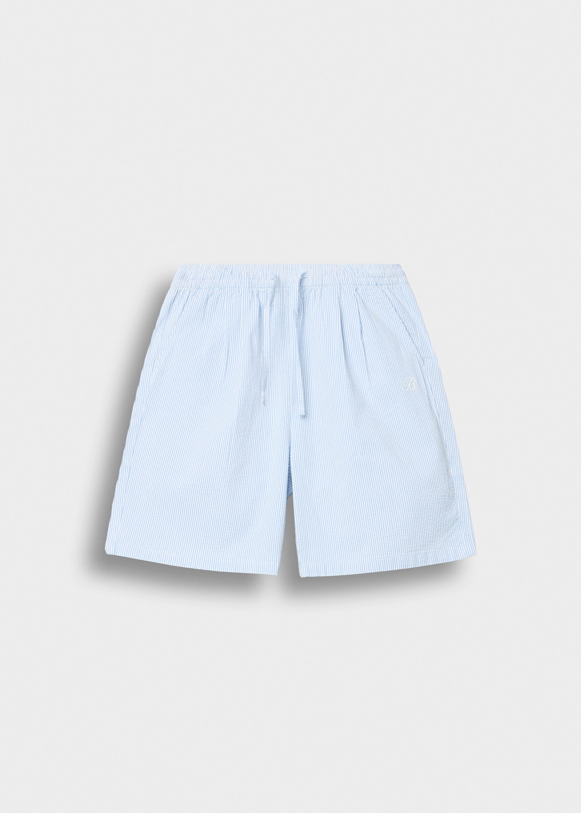 Striped Seersucker Shorts