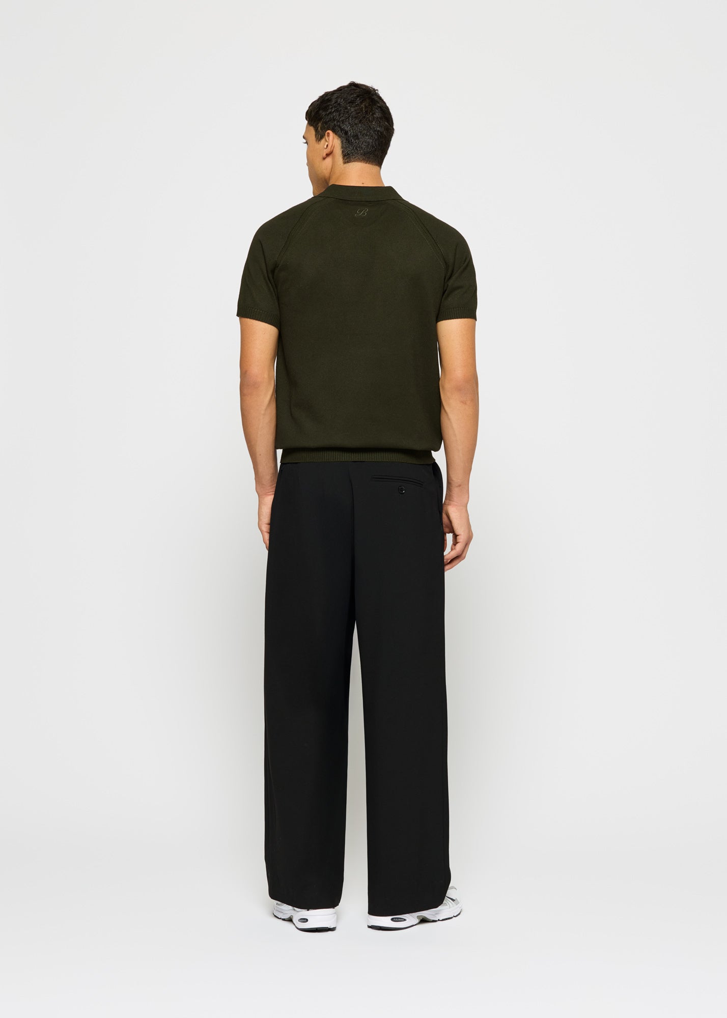 Fine Knit Polo T-Shirt