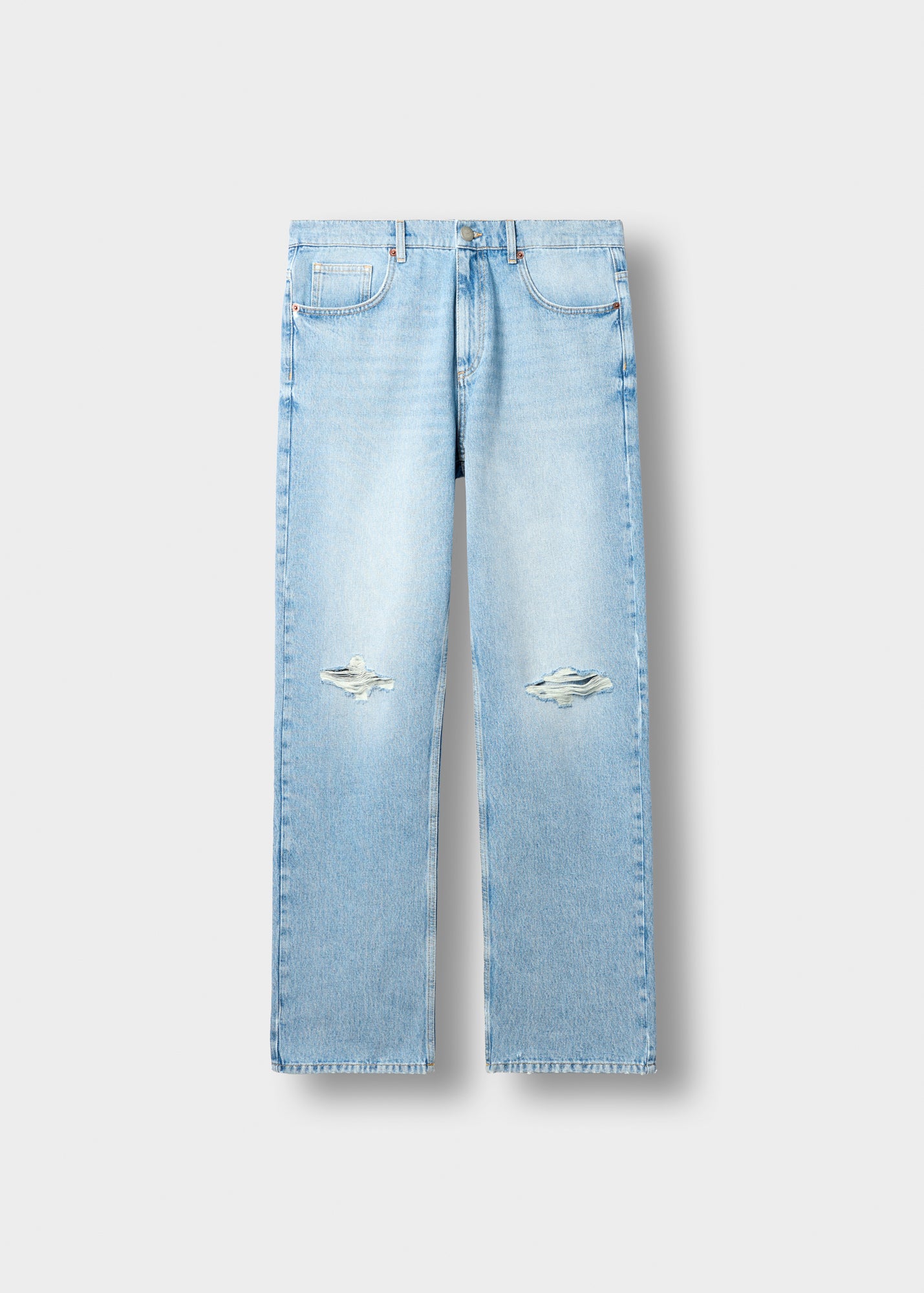 Ribbed John Straight Jeans