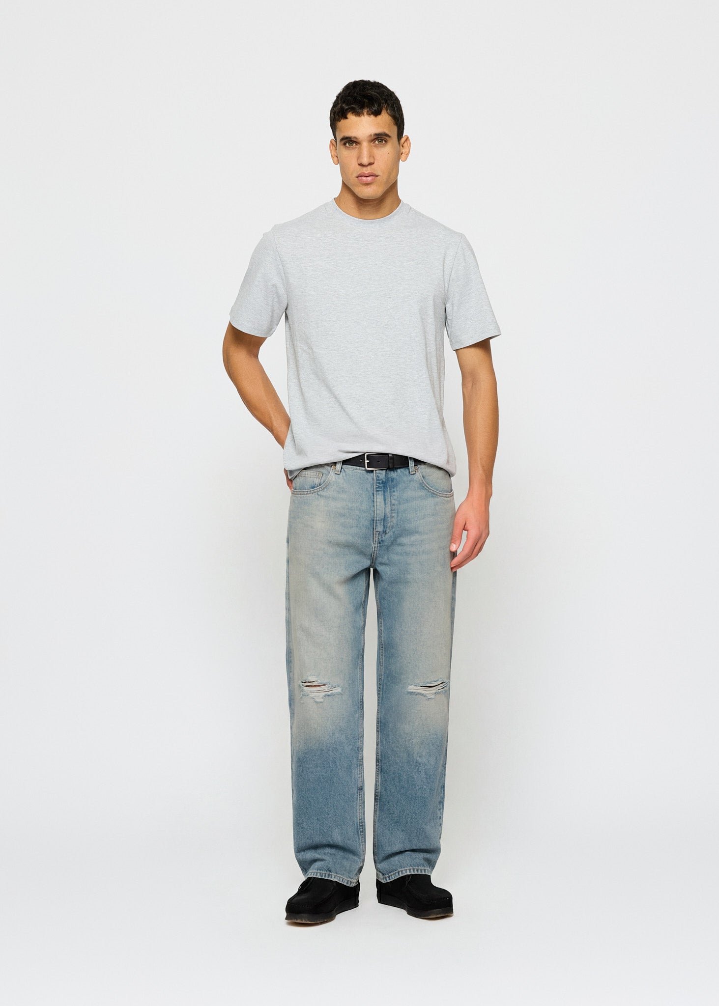 Ripped John Straight Jeans