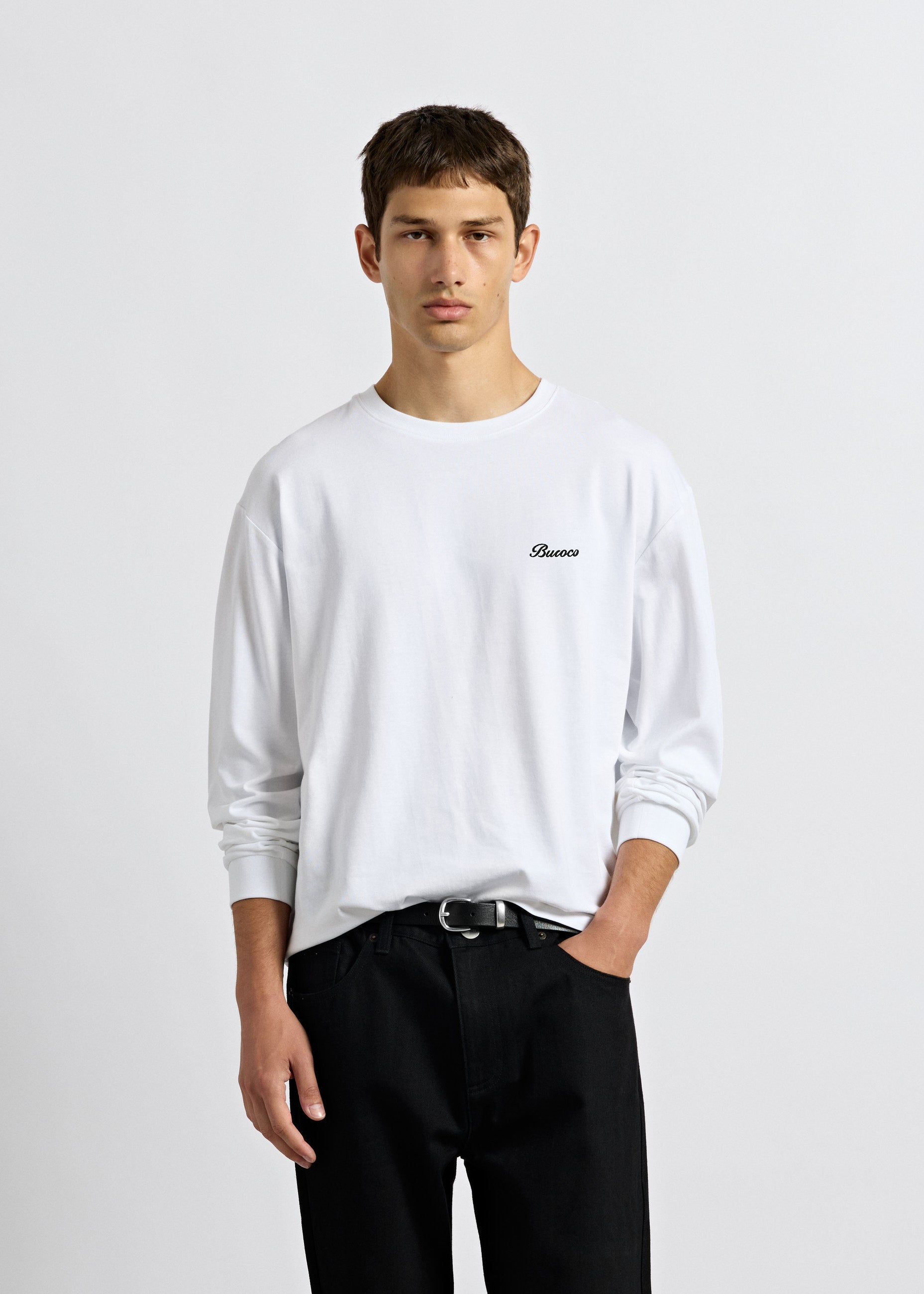 Long-Sleeved Top with Embroidery