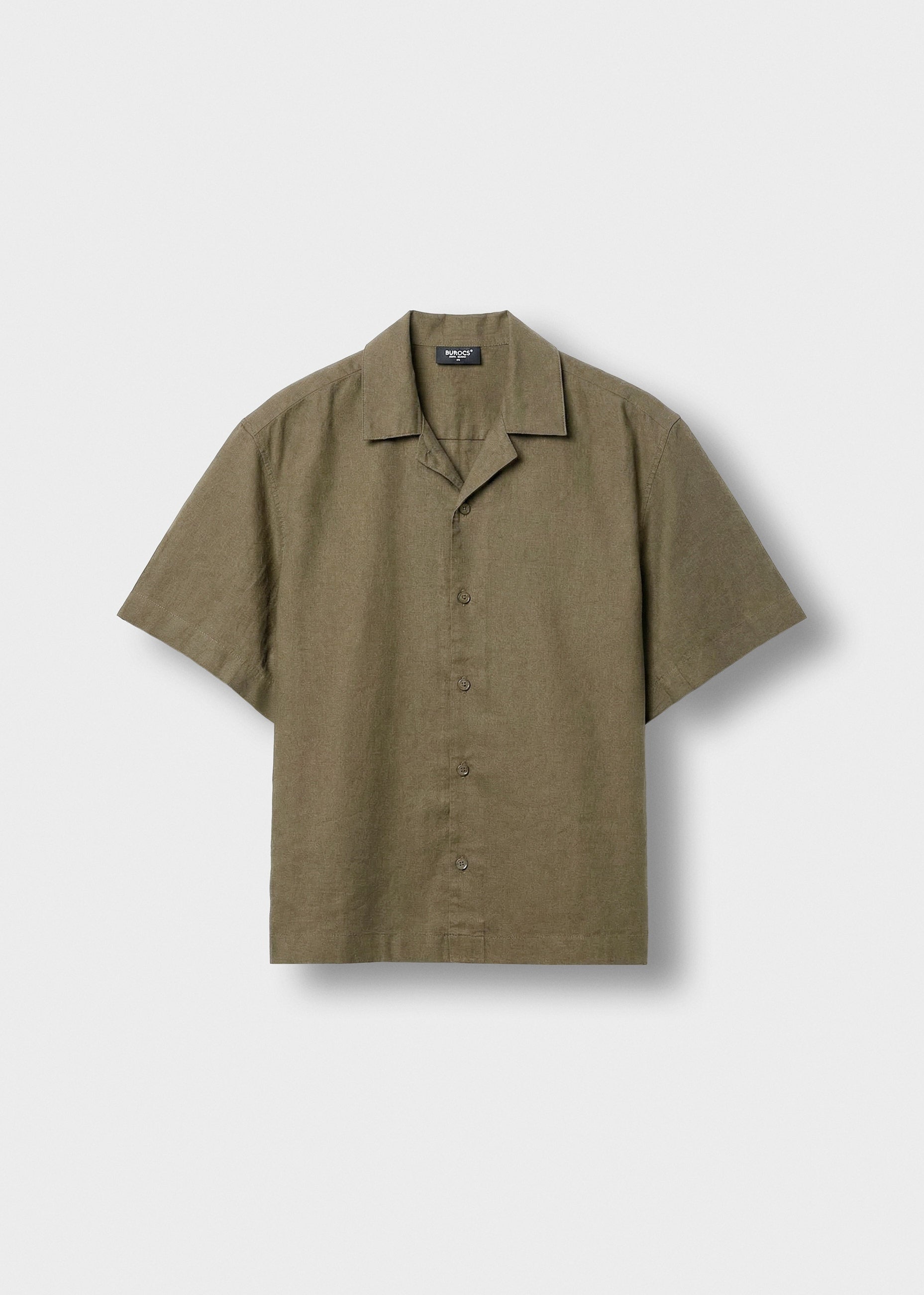 Linen Blend Short Sleeve Shirt