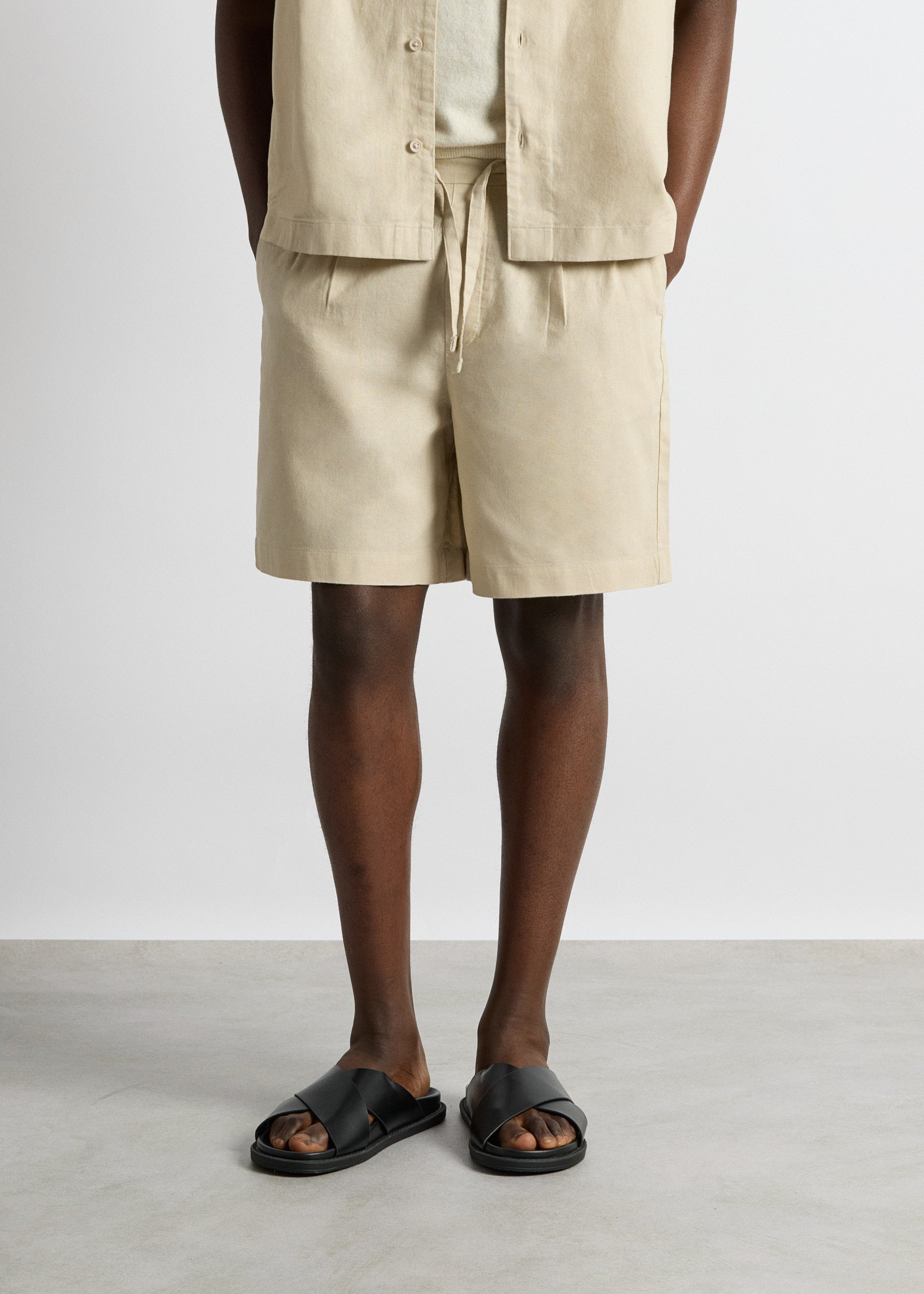 Linen Blend Shorts
