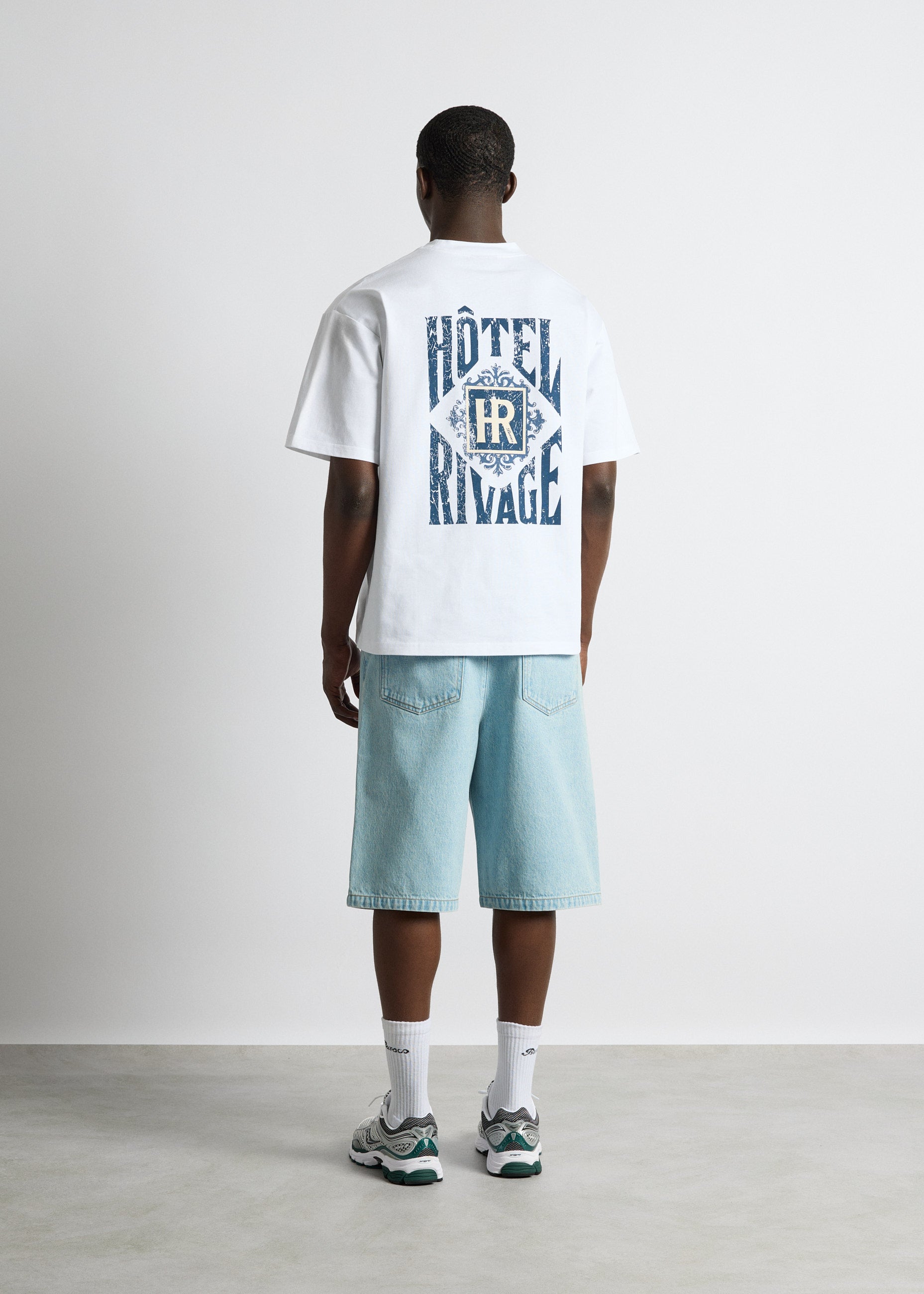 Oversize T-Shirt Hotel Blue Emblem