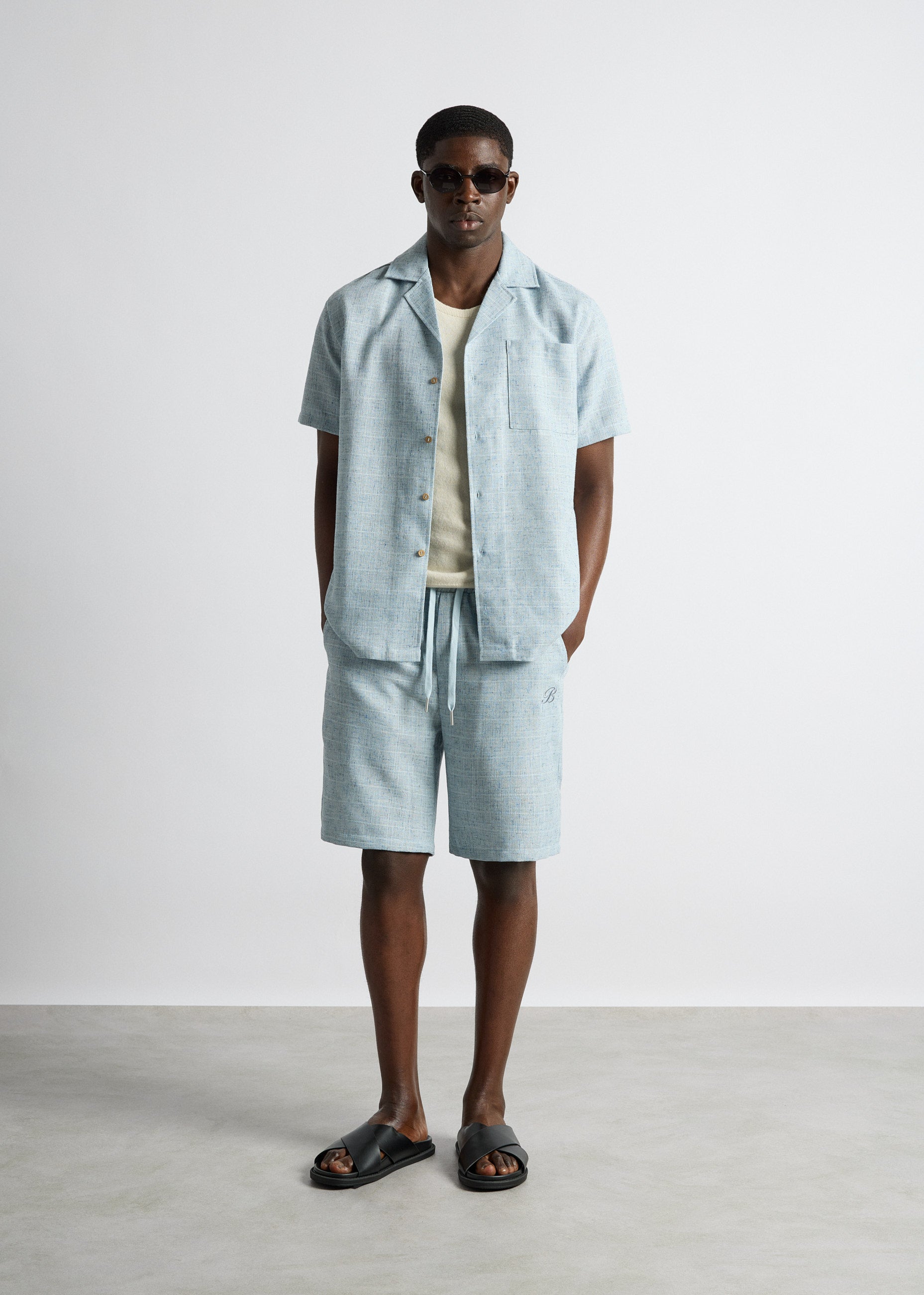 Melange Yarn Shorts