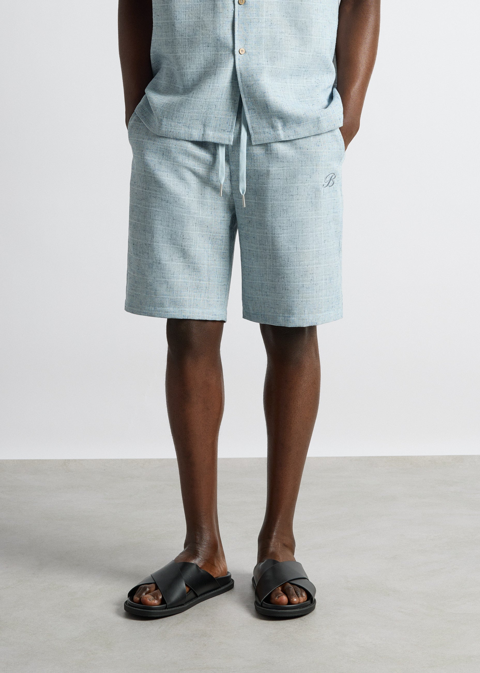 Melange Yarn Shorts