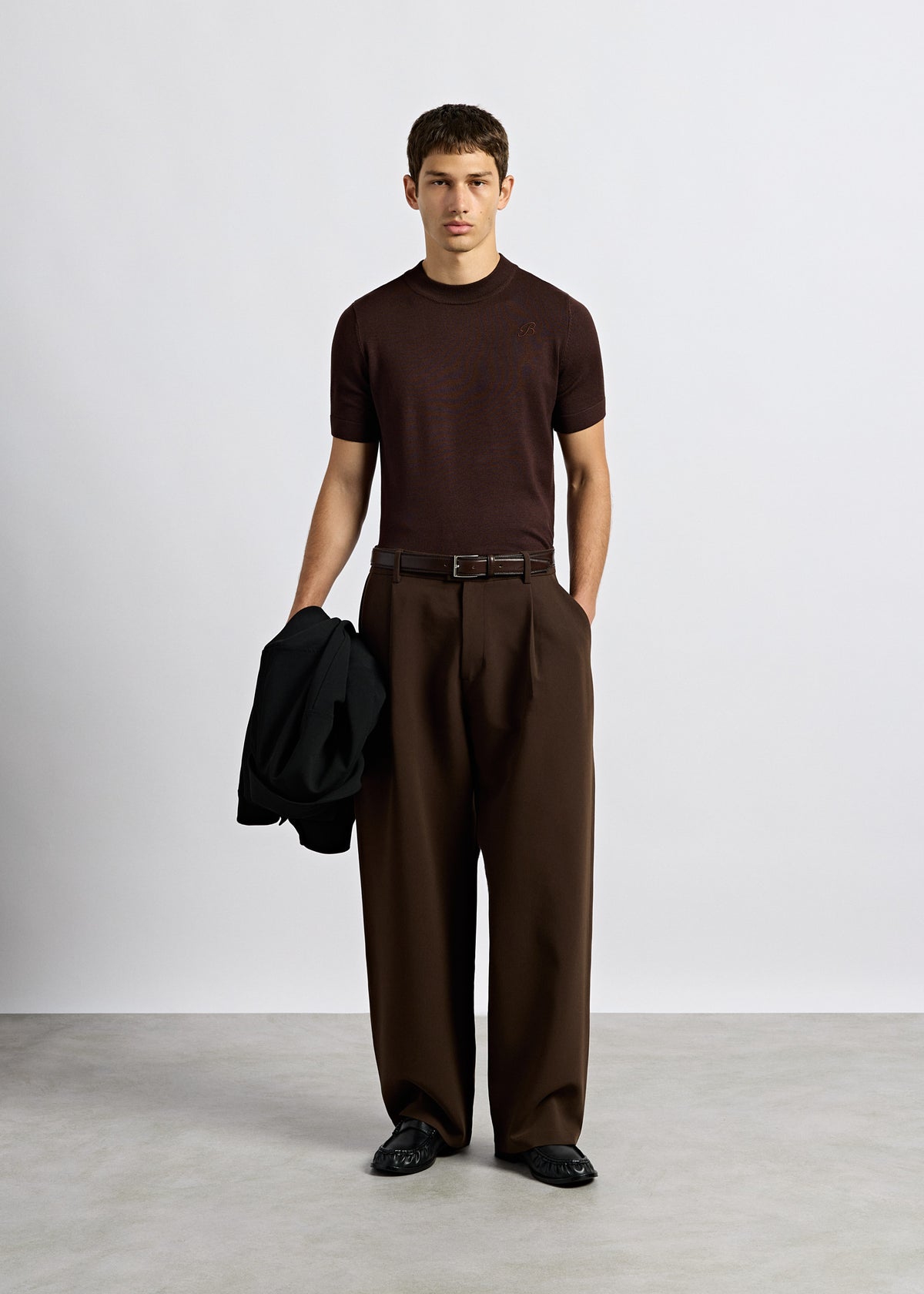 Pleated Barrel Pants