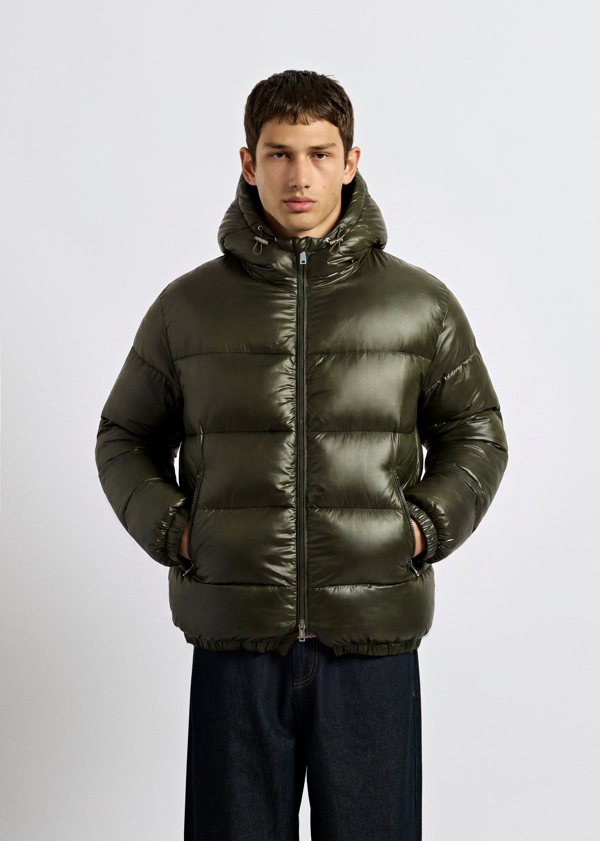 Glossy Puffer Jacket