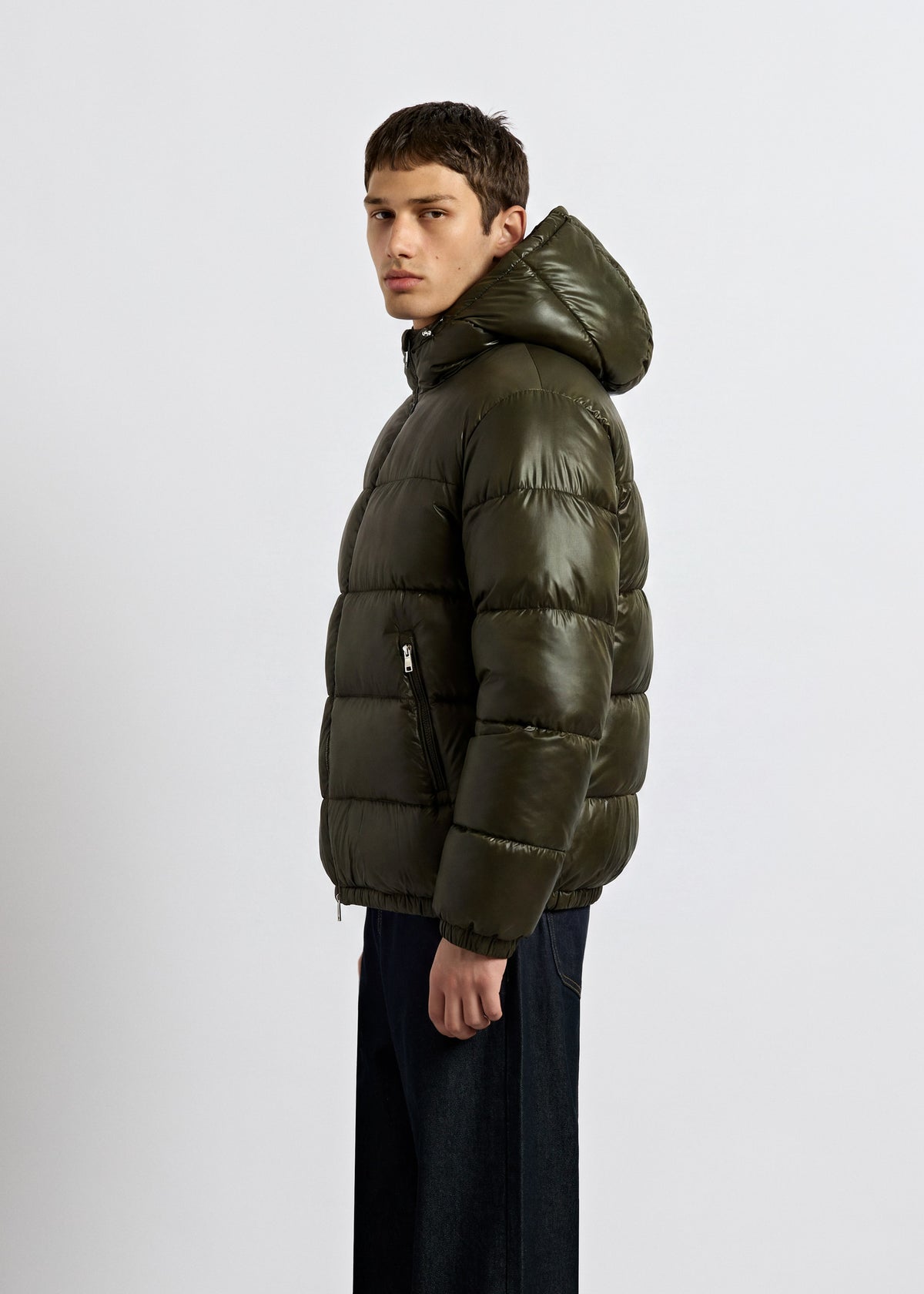 Glossy Puffer Jacket