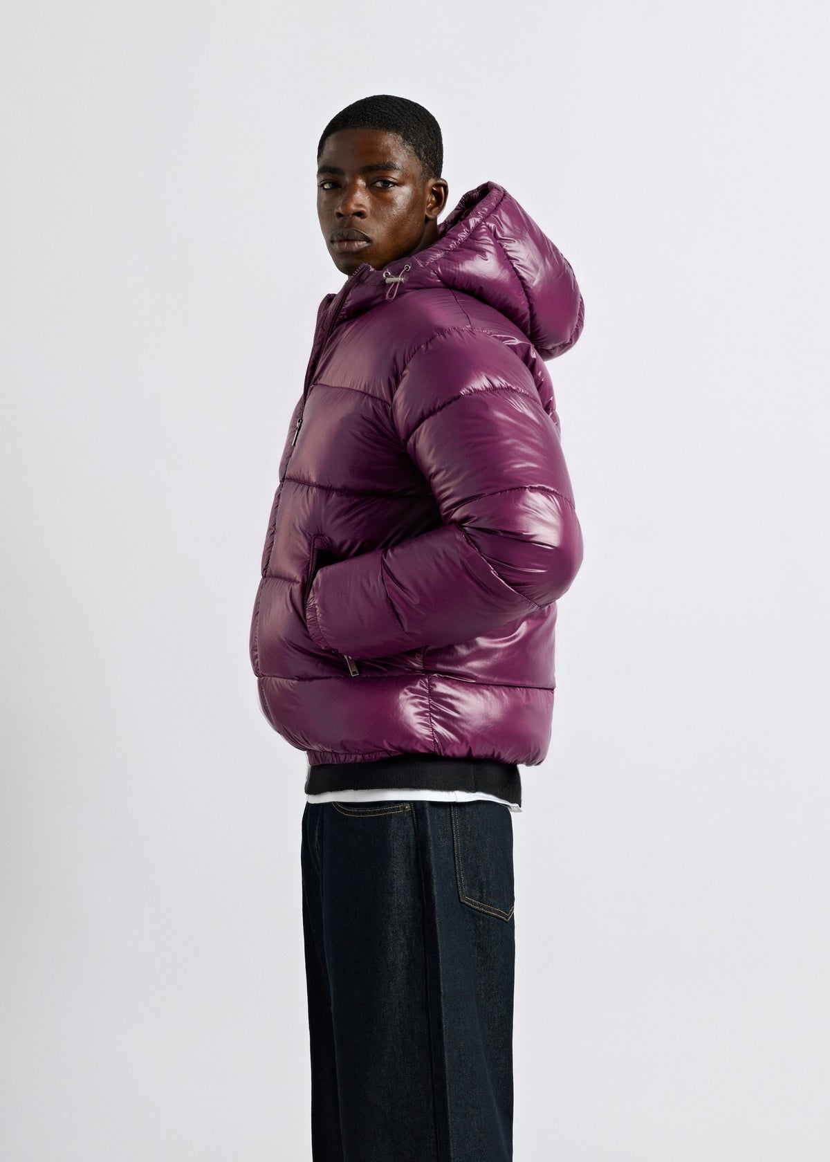 Glossy Puffer Jacket