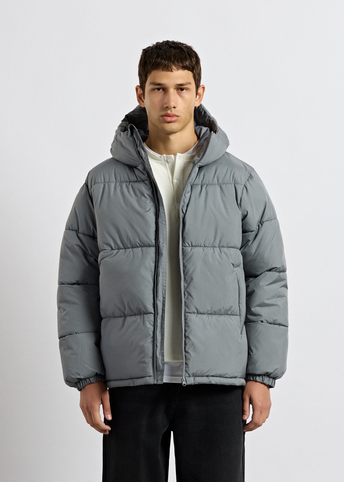 Basic Hooded Puffer Jacket