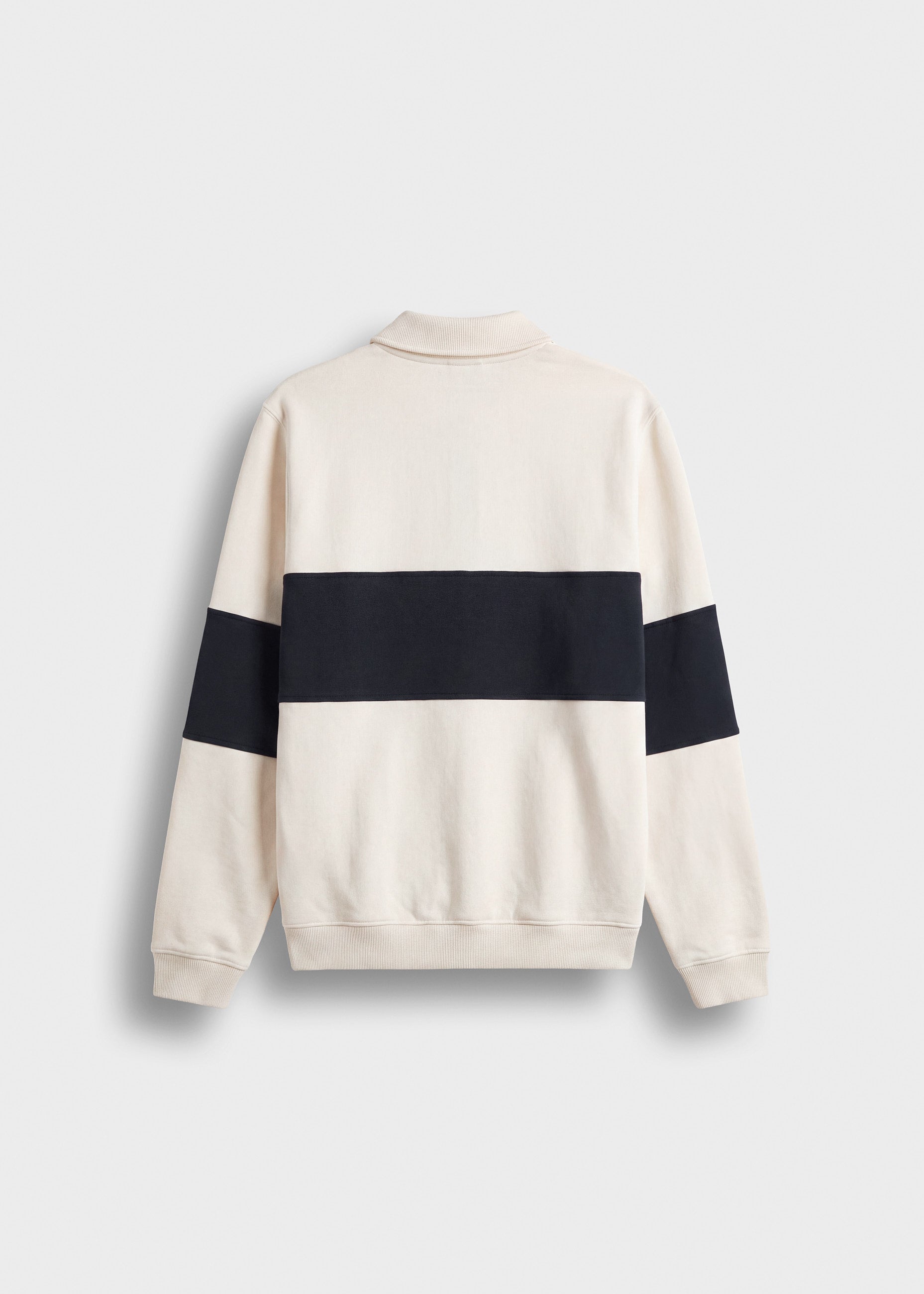 Zipper Rugby Sweatshirt