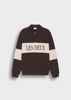 Zipper Rugby Sweatshirt