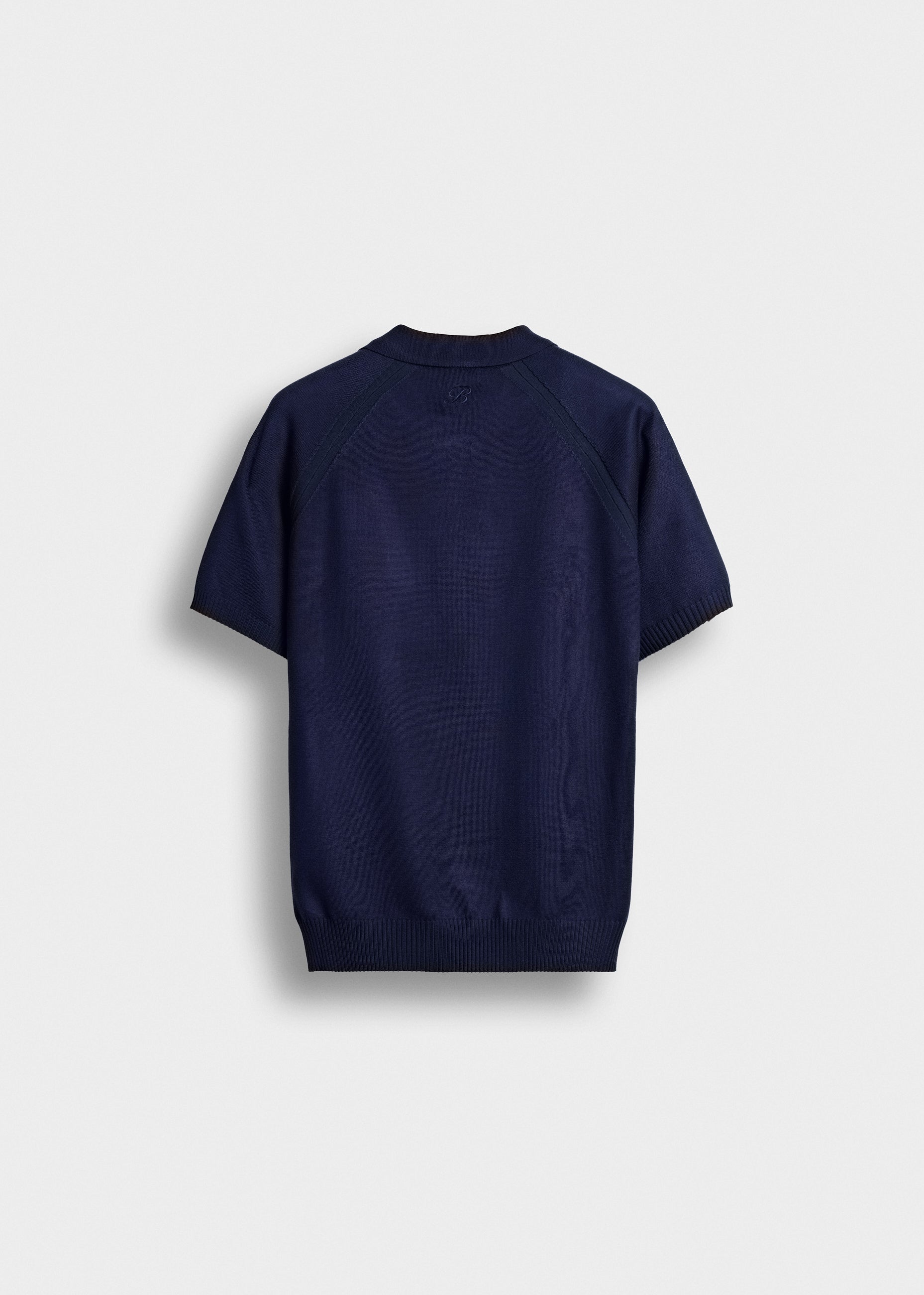 Fine Knit Polo T-Shirt