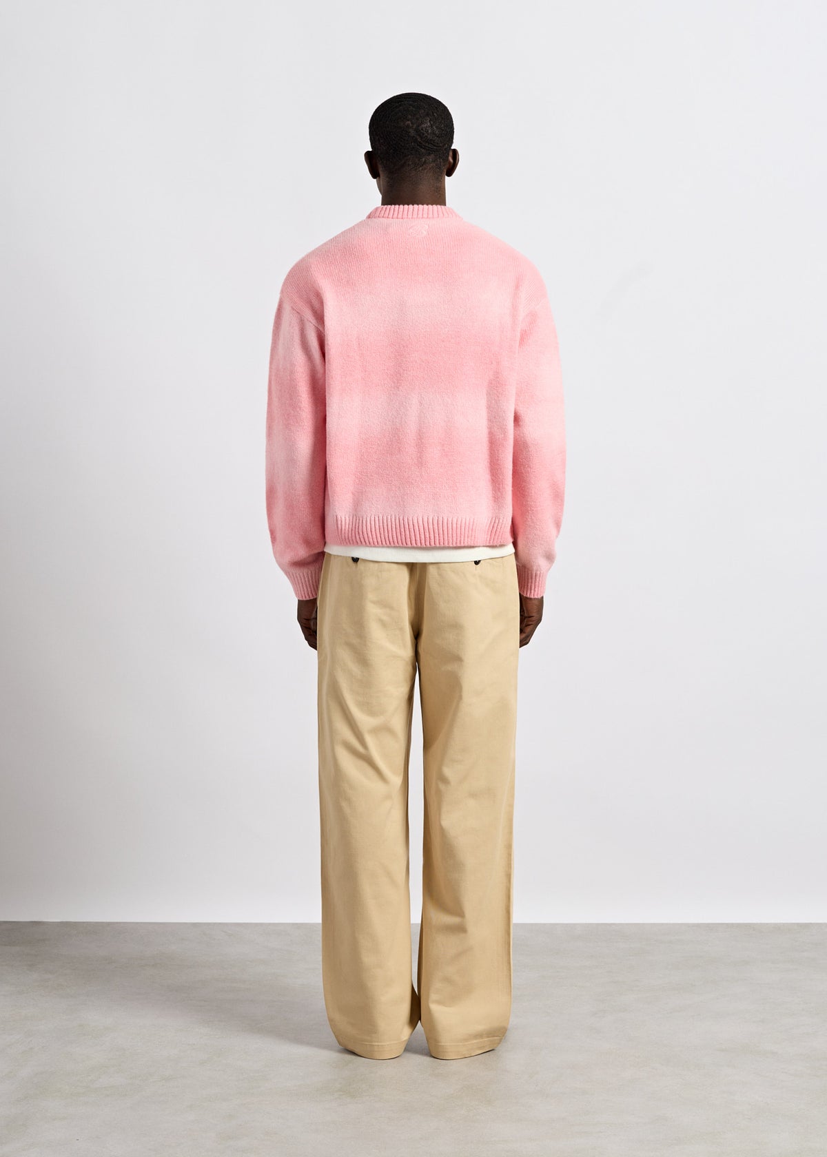 Knit Gradient Crewneck Sweater