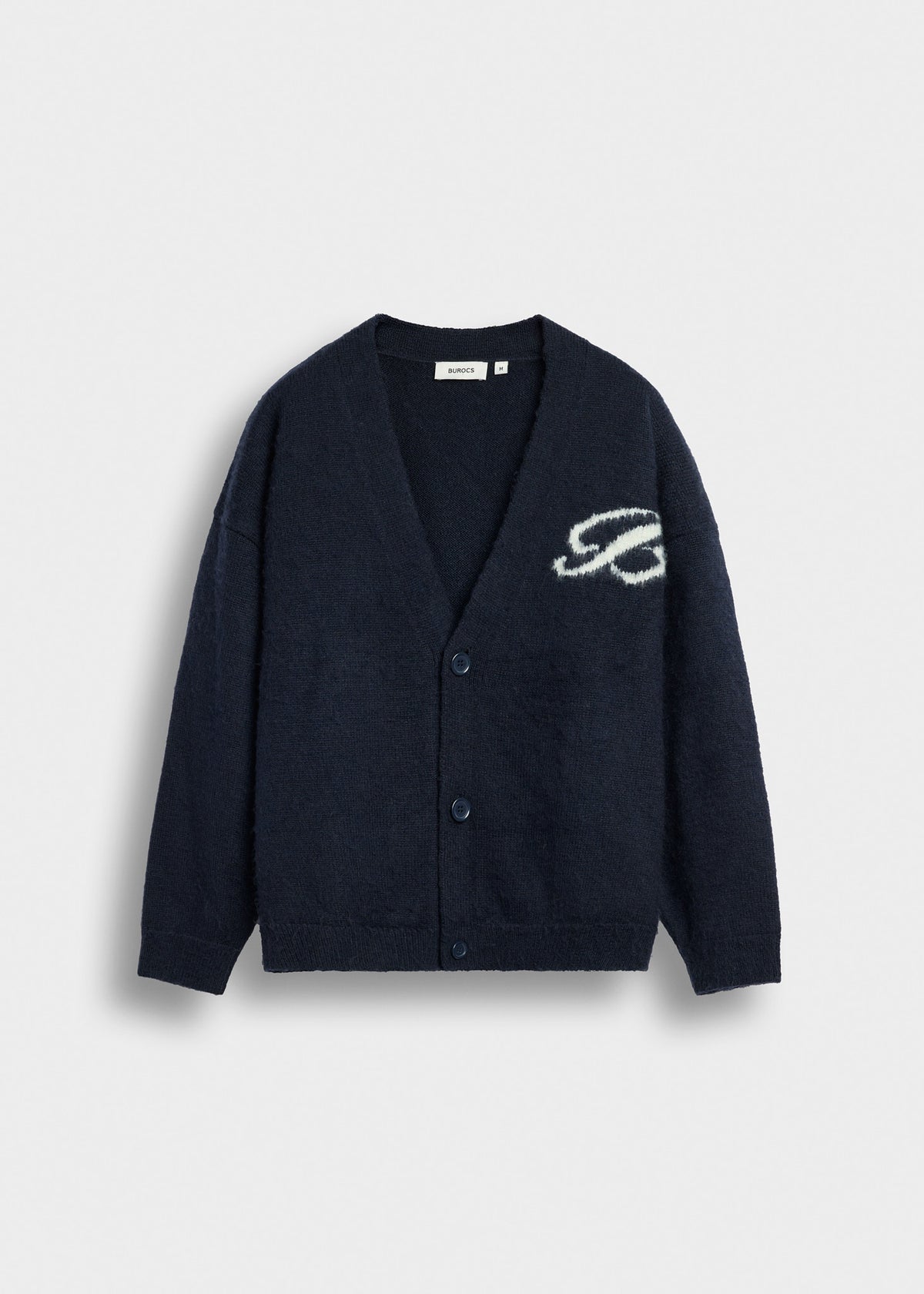 V-Neck Jacquard Cardigan