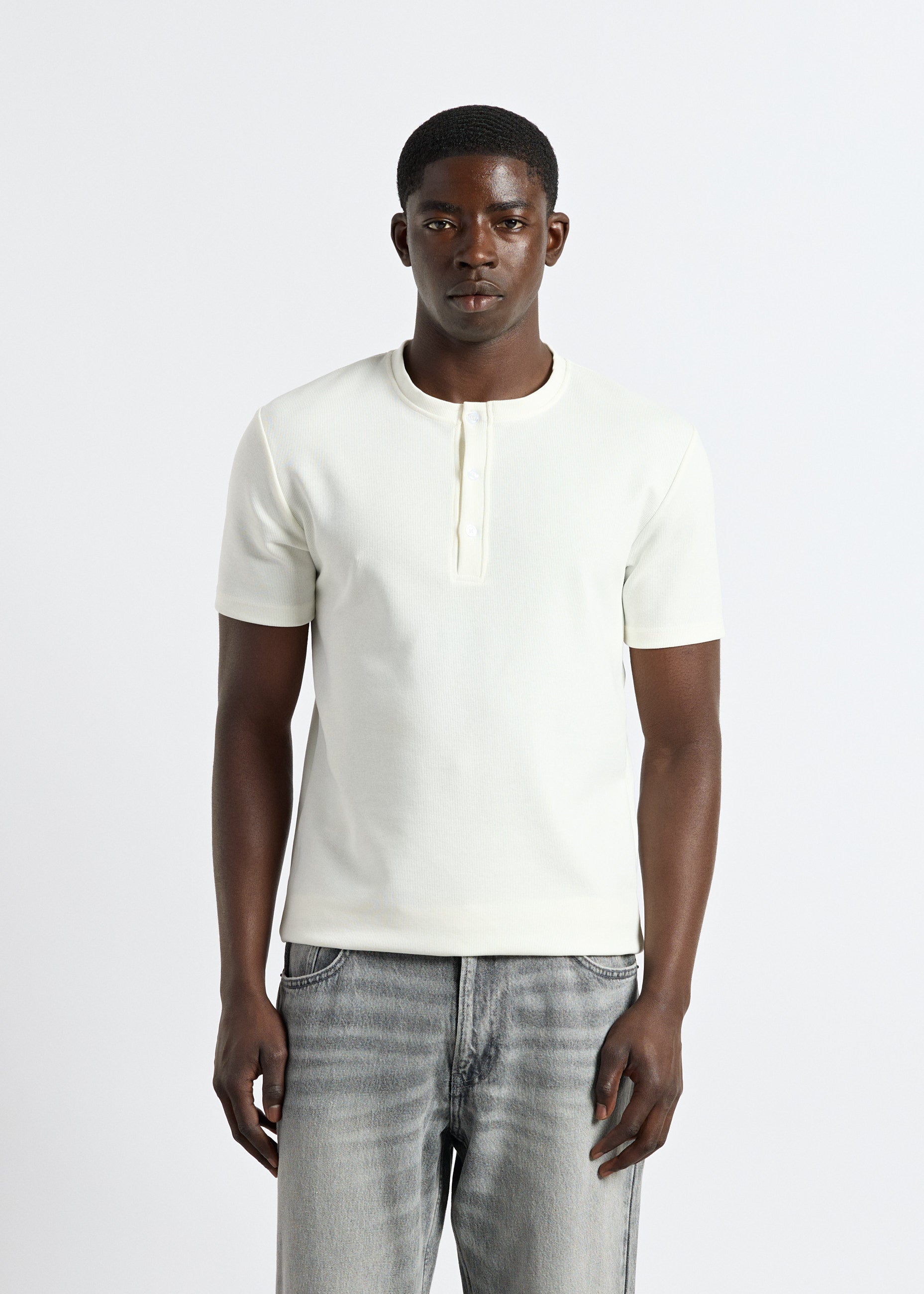 Rib Henley T-Shirt