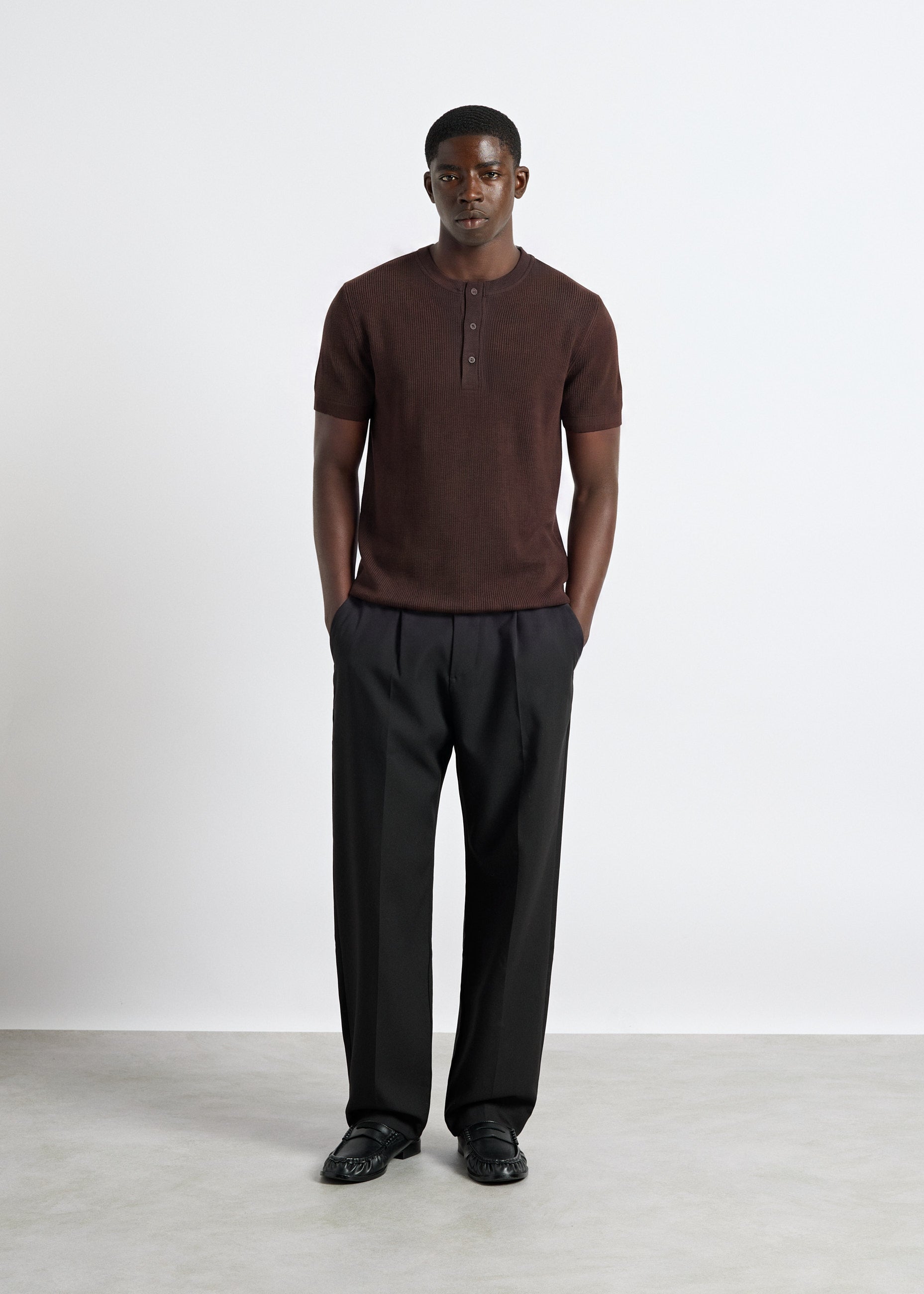 Rib Henley T-Shirt