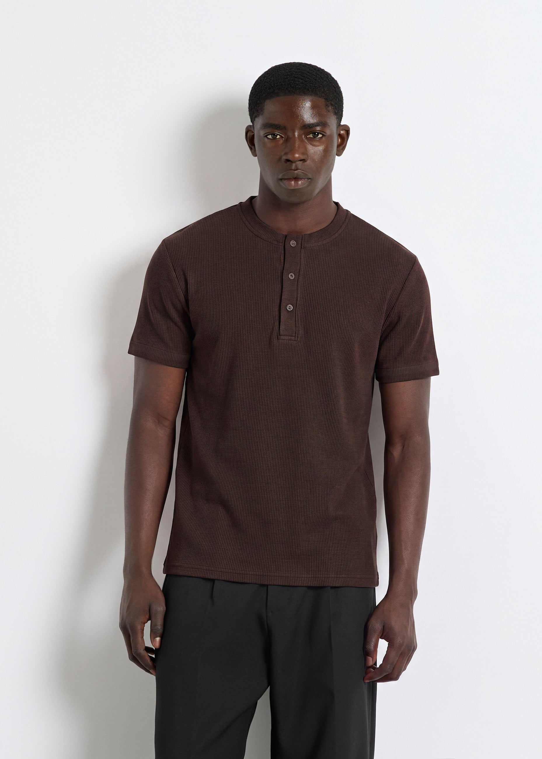 Rib Henley T-Shirt
