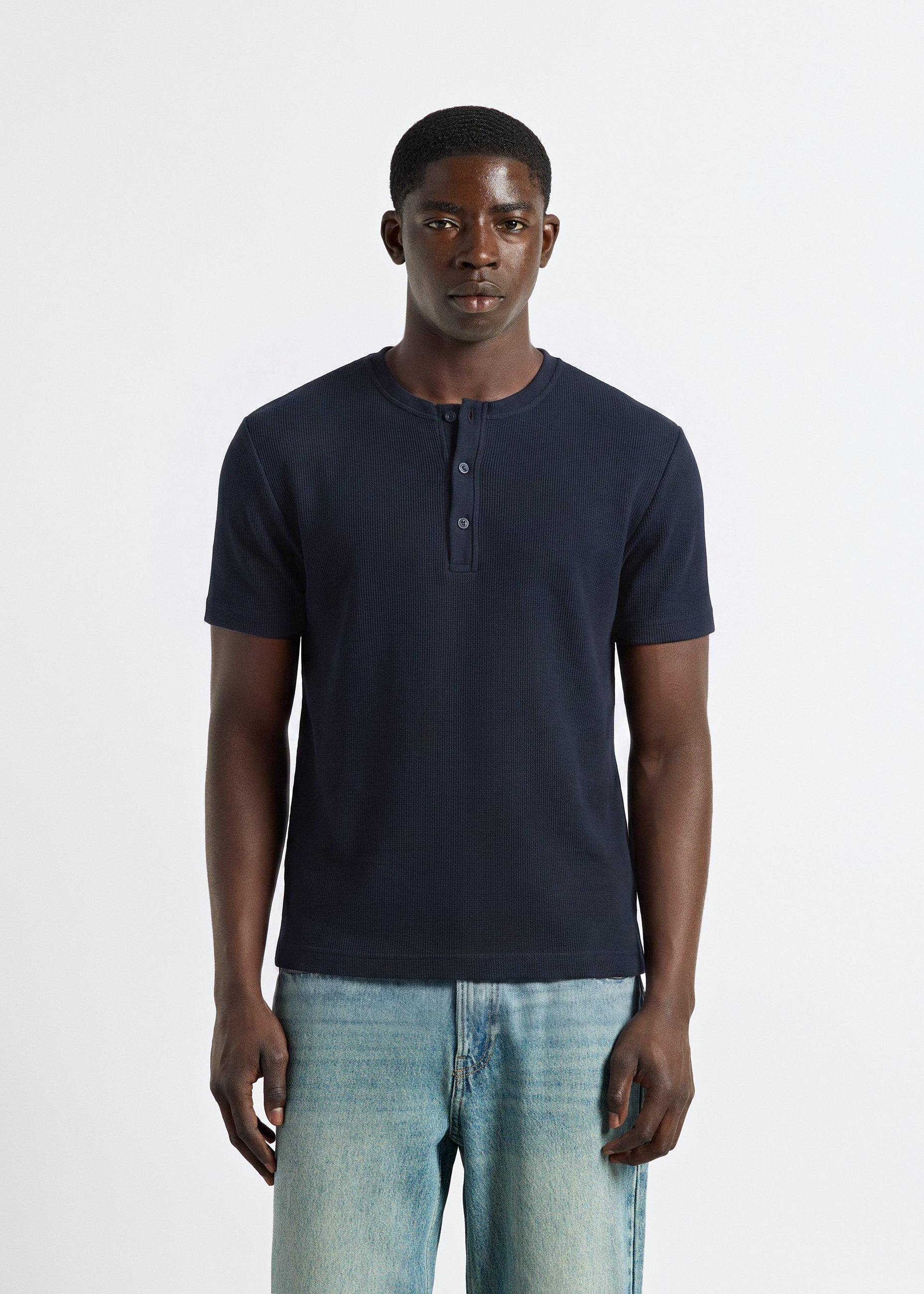 Rib Henley T-Shirt