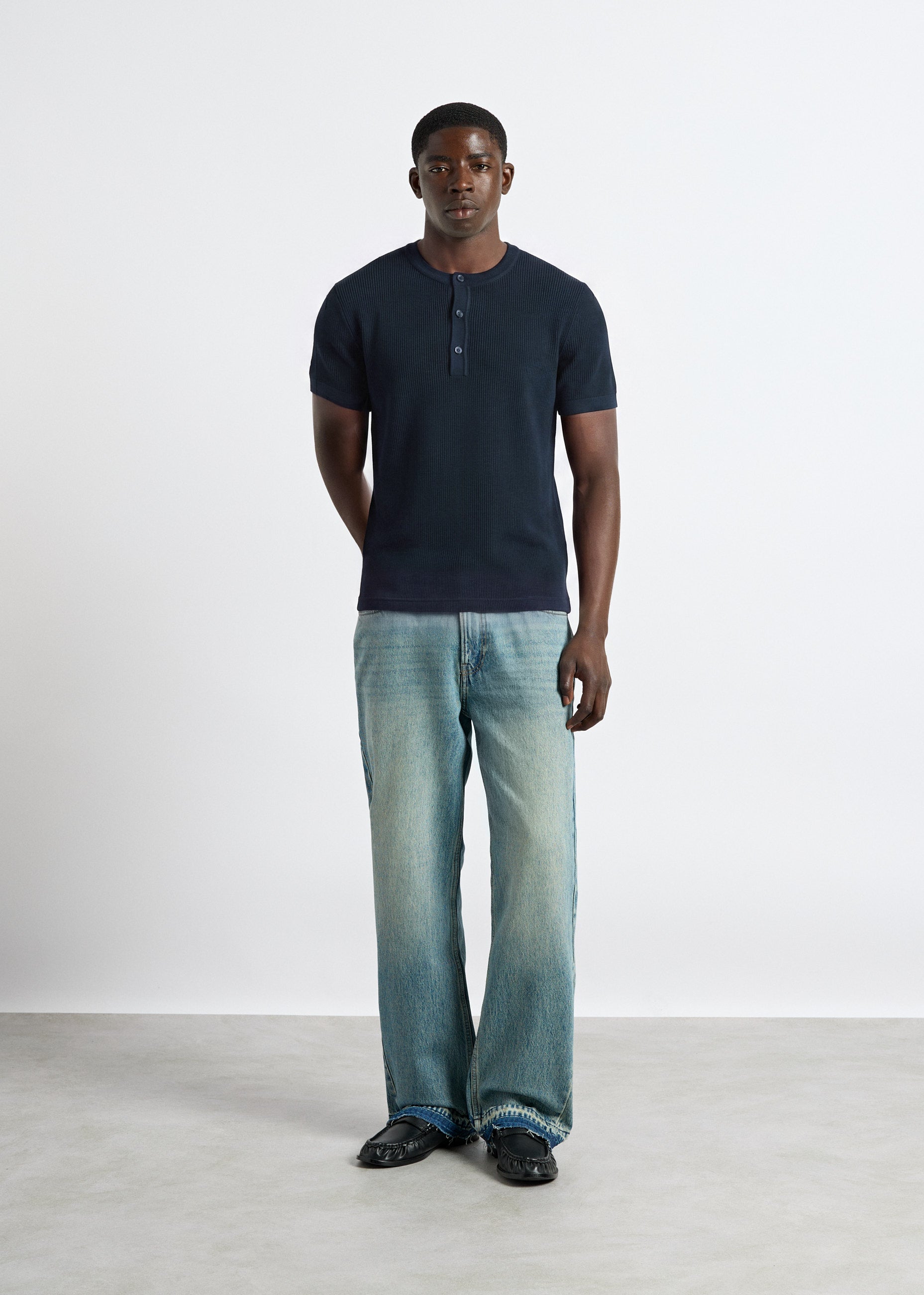 Rib Henley T-Shirt
