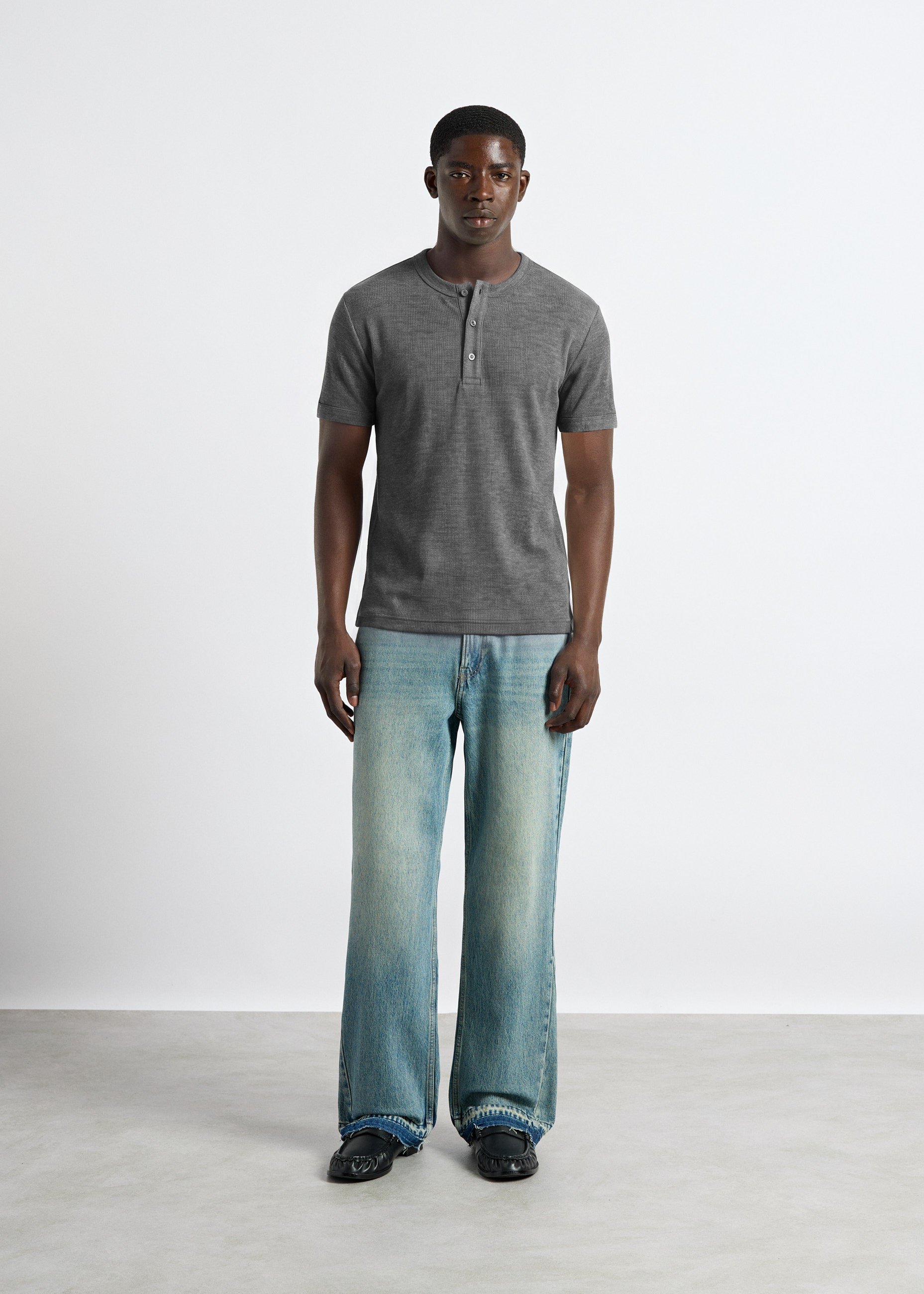 Rib Henley T-Shirt