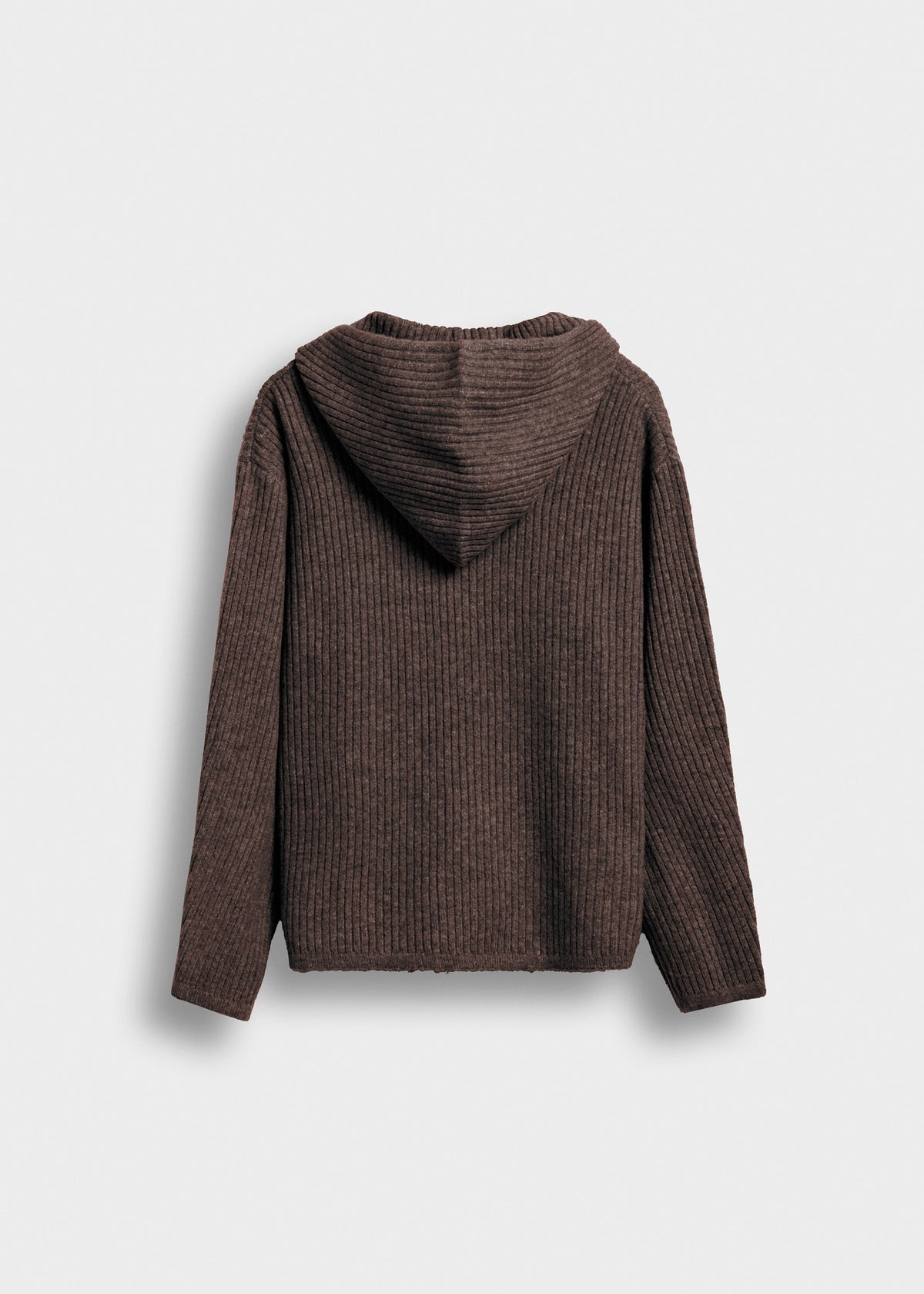 Hooded Knit Zip Jacket