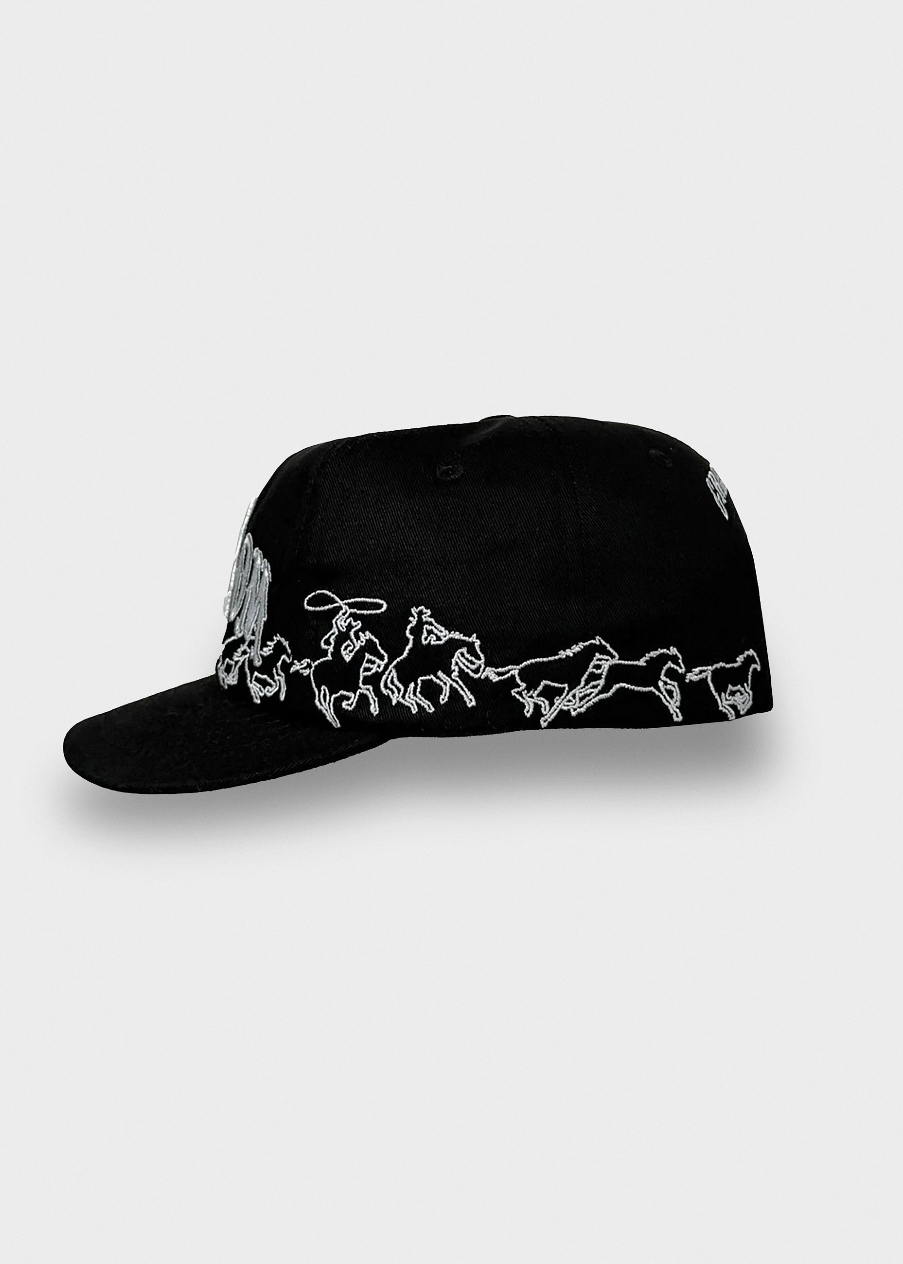 Texas Horses Cap Pitch Black