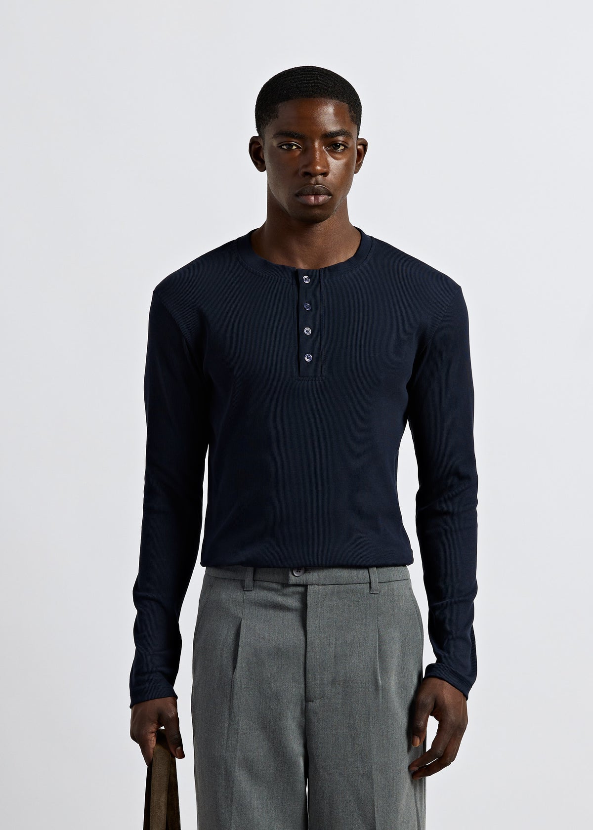 Rib Henley Longsleeve