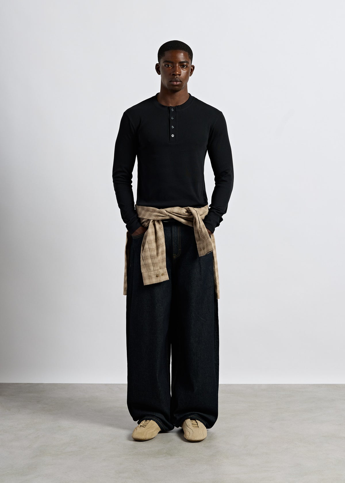 Rib Henley Longsleeve