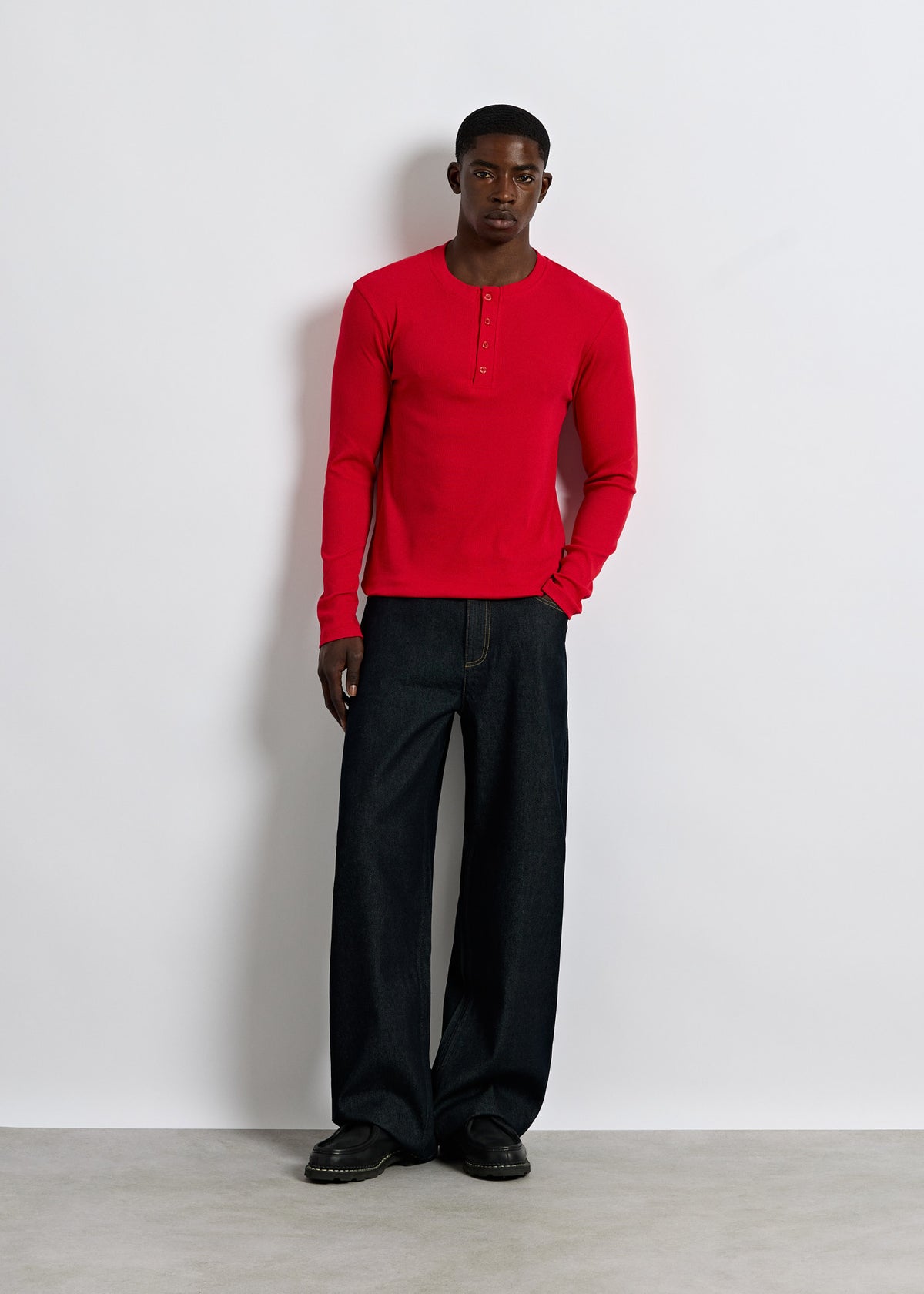 Rib Henley Longsleeve