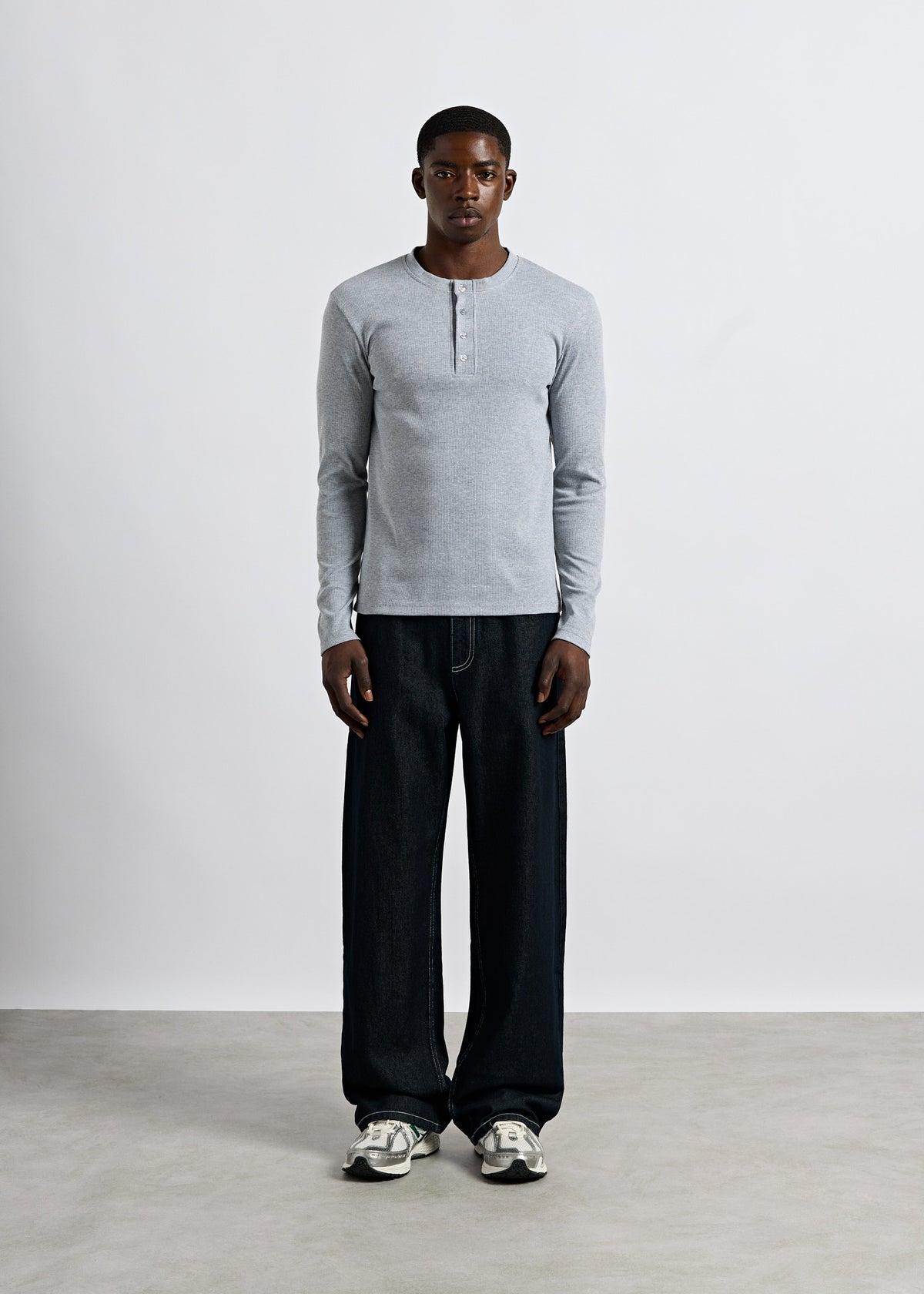 Rib Henley Longsleeve