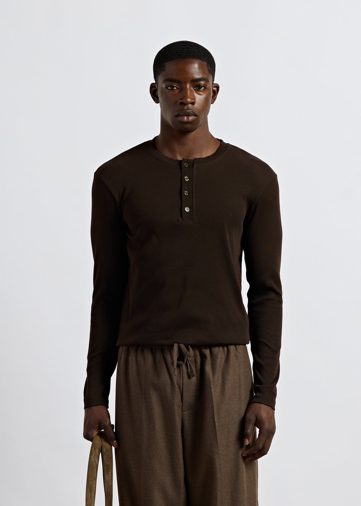 Rib Henley Longsleeve