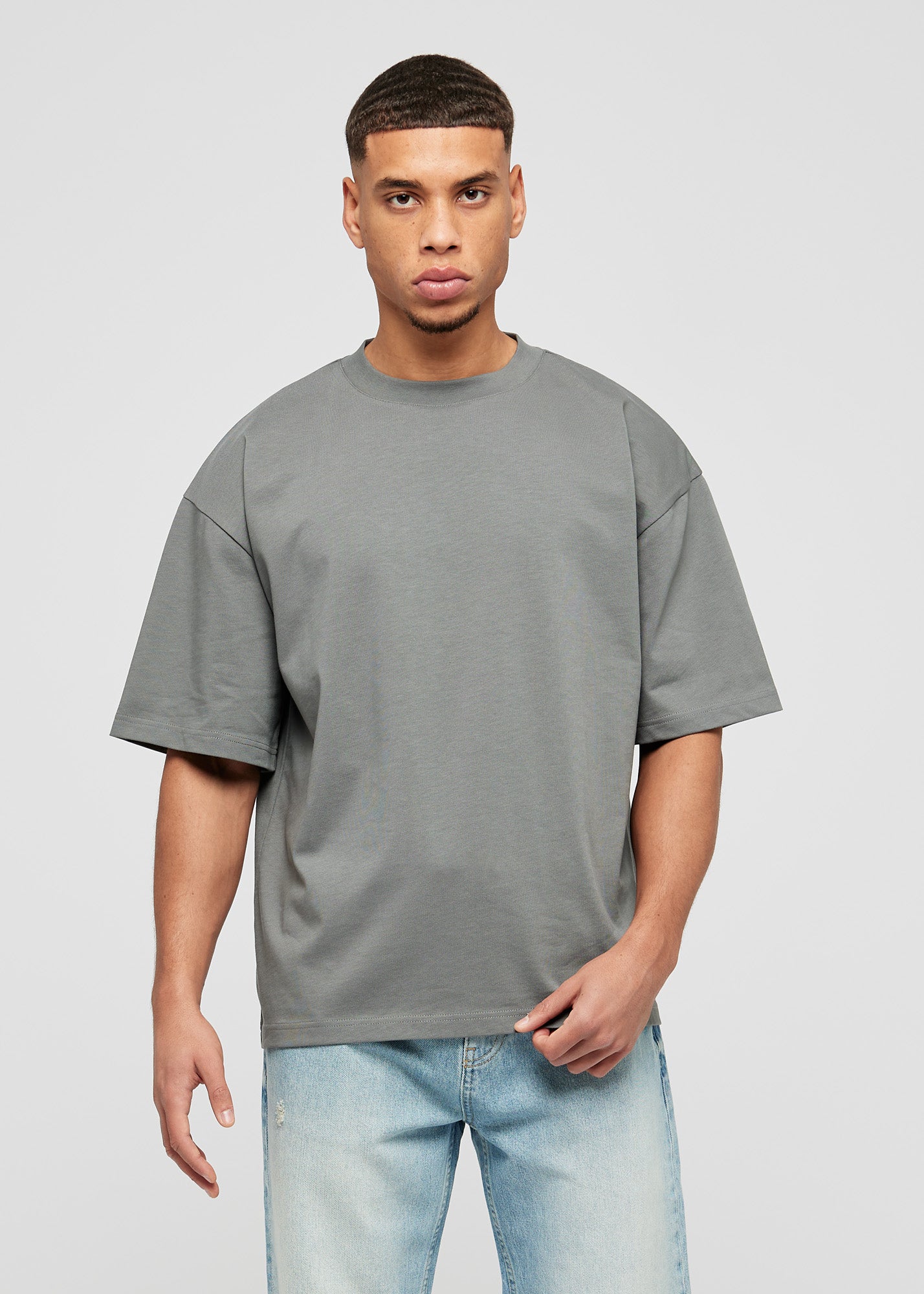 Grey Basic Oversized T-Shirt