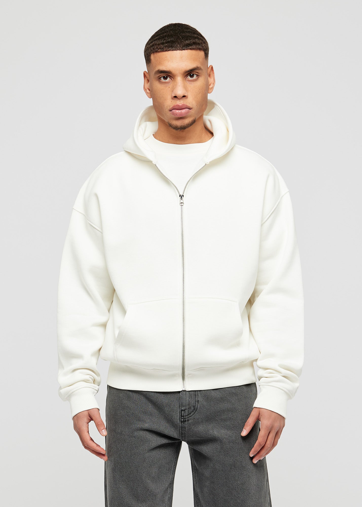 Vanilla Ice Basic oversized hoodie met rits