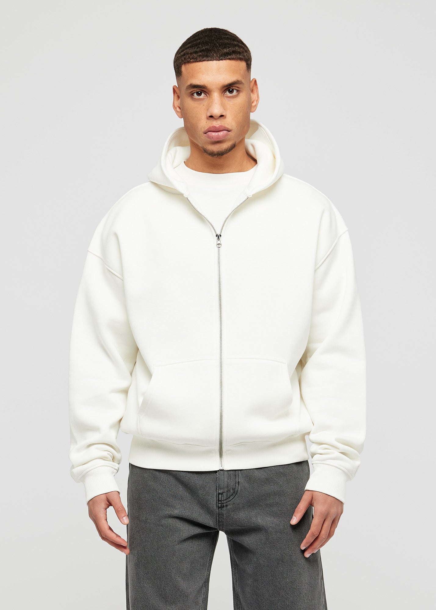 Essential Oversized Zip Hoodie