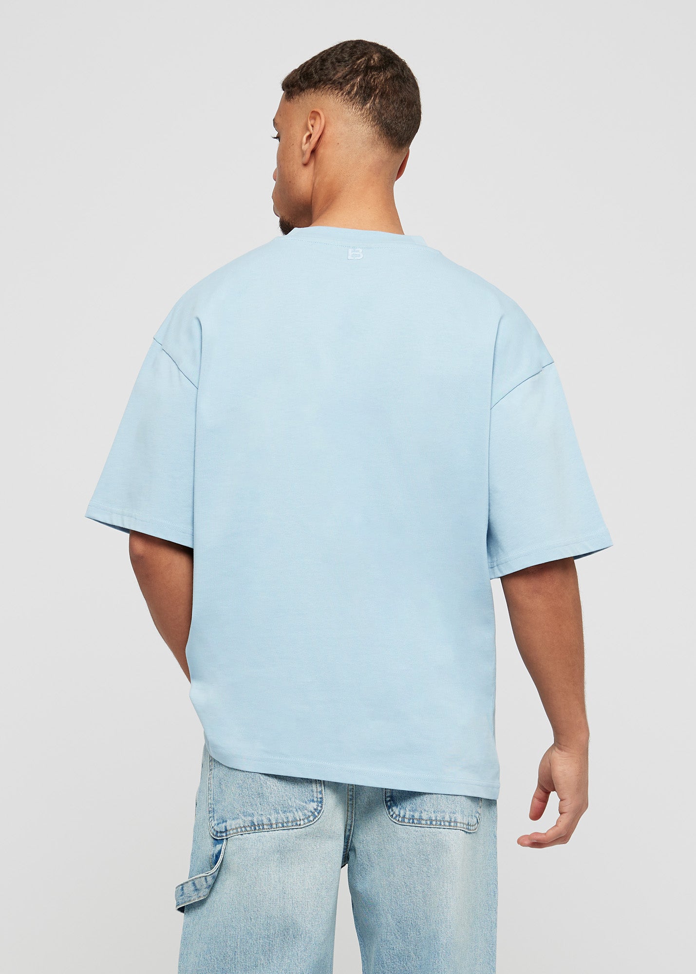 Baby blue basic oversized t-shirt