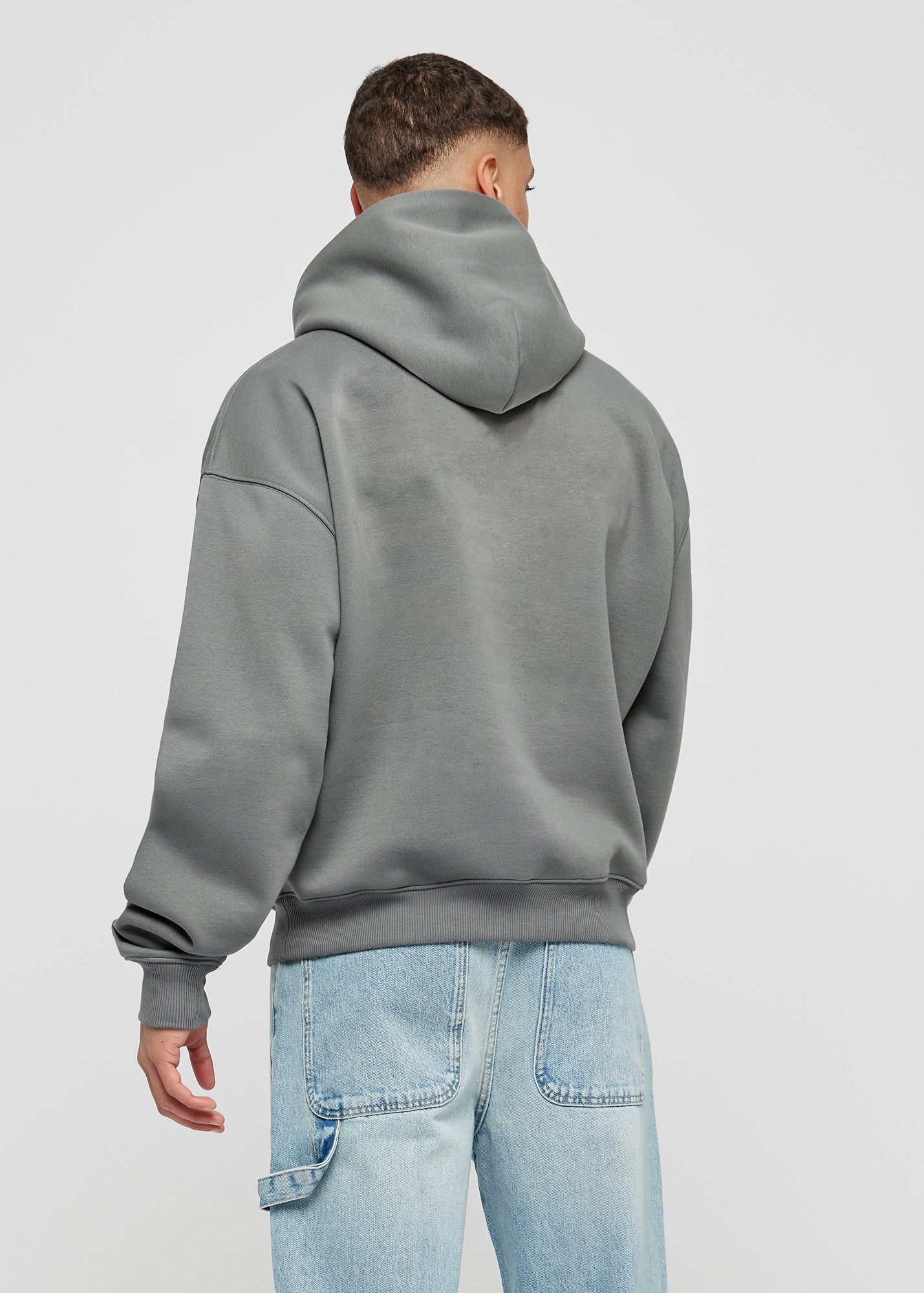 Gray basic oversized hoodie