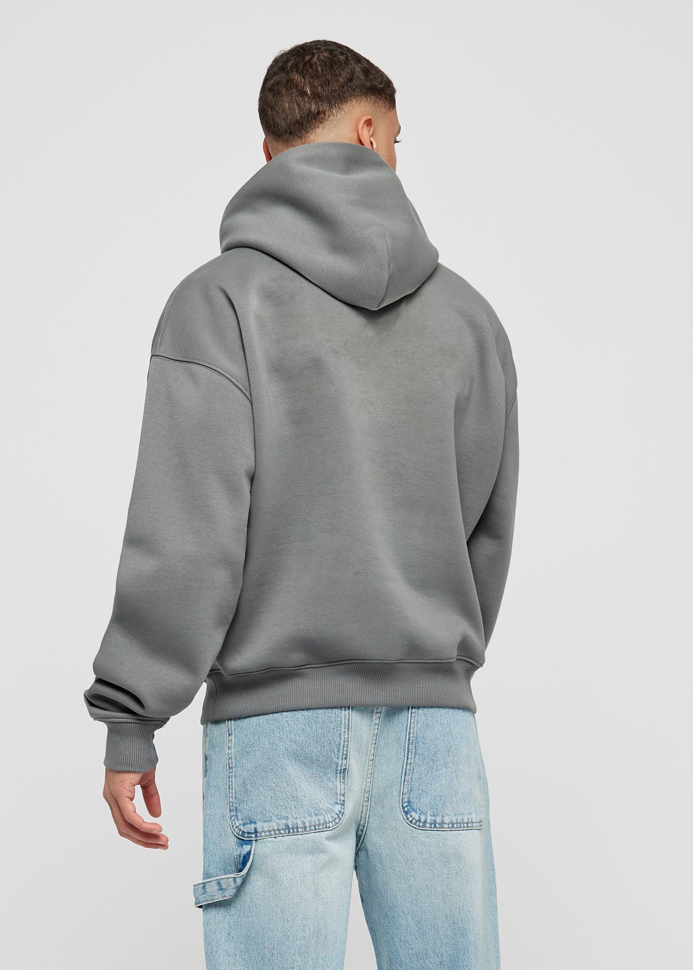 Grey Basic Oversized Hoodie